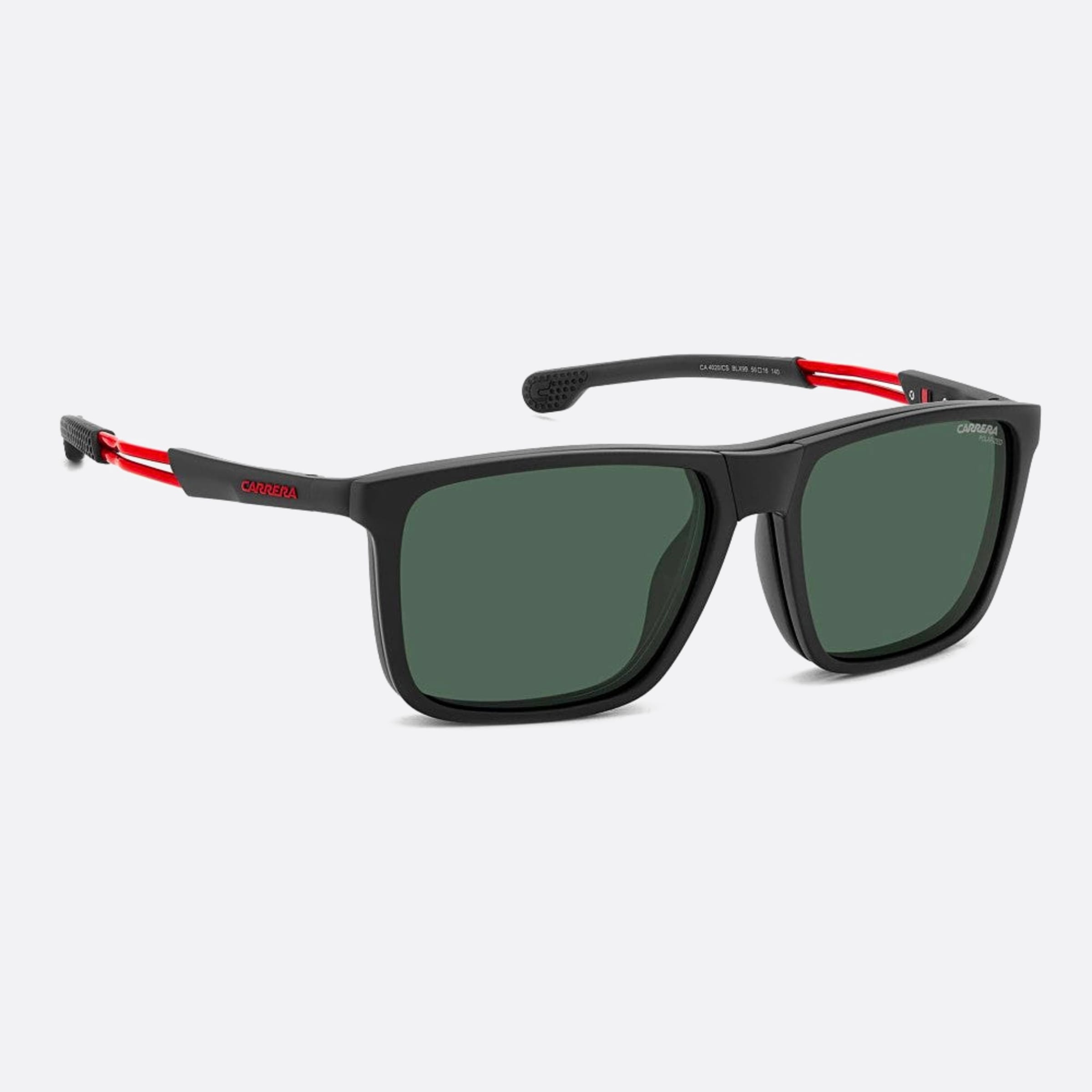 Carrera 56mm Blx Black Rectangle Polarized Men Sunglasses - Detail View