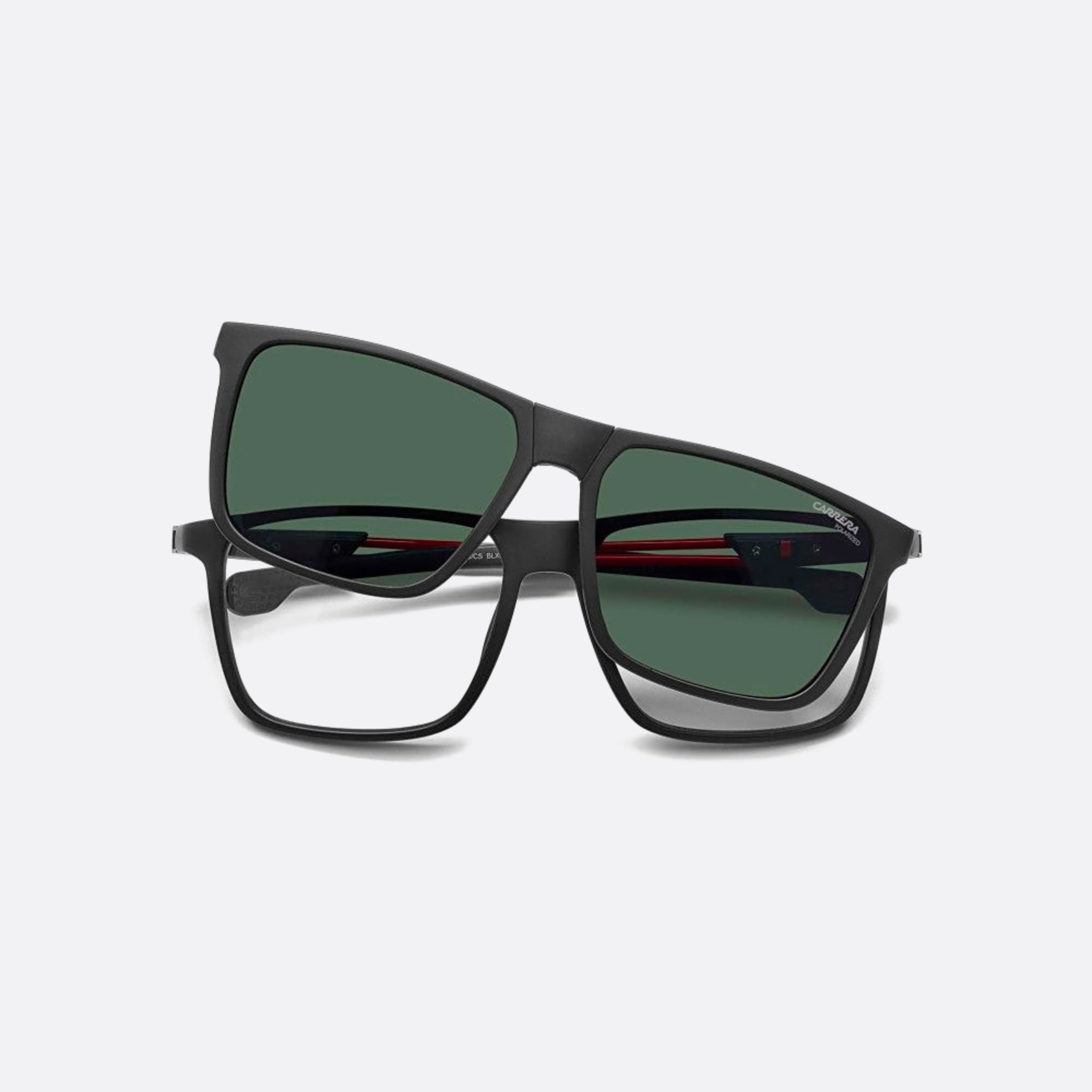 Carrera 56mm Blx Black Rectangle Polarized Men Sunglasses - Lifestyle Shot