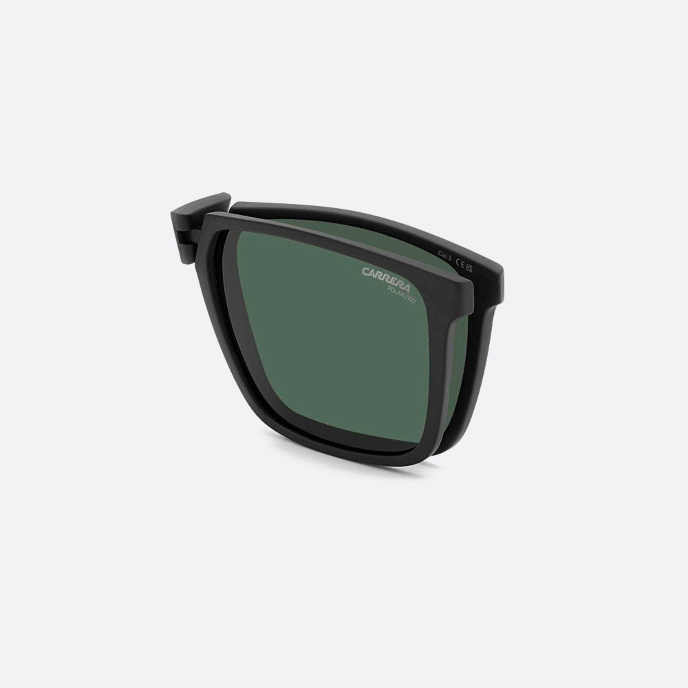 Carrera 56mm Blx Black Rectangle Polarized Men Sunglasses - Additional Angle