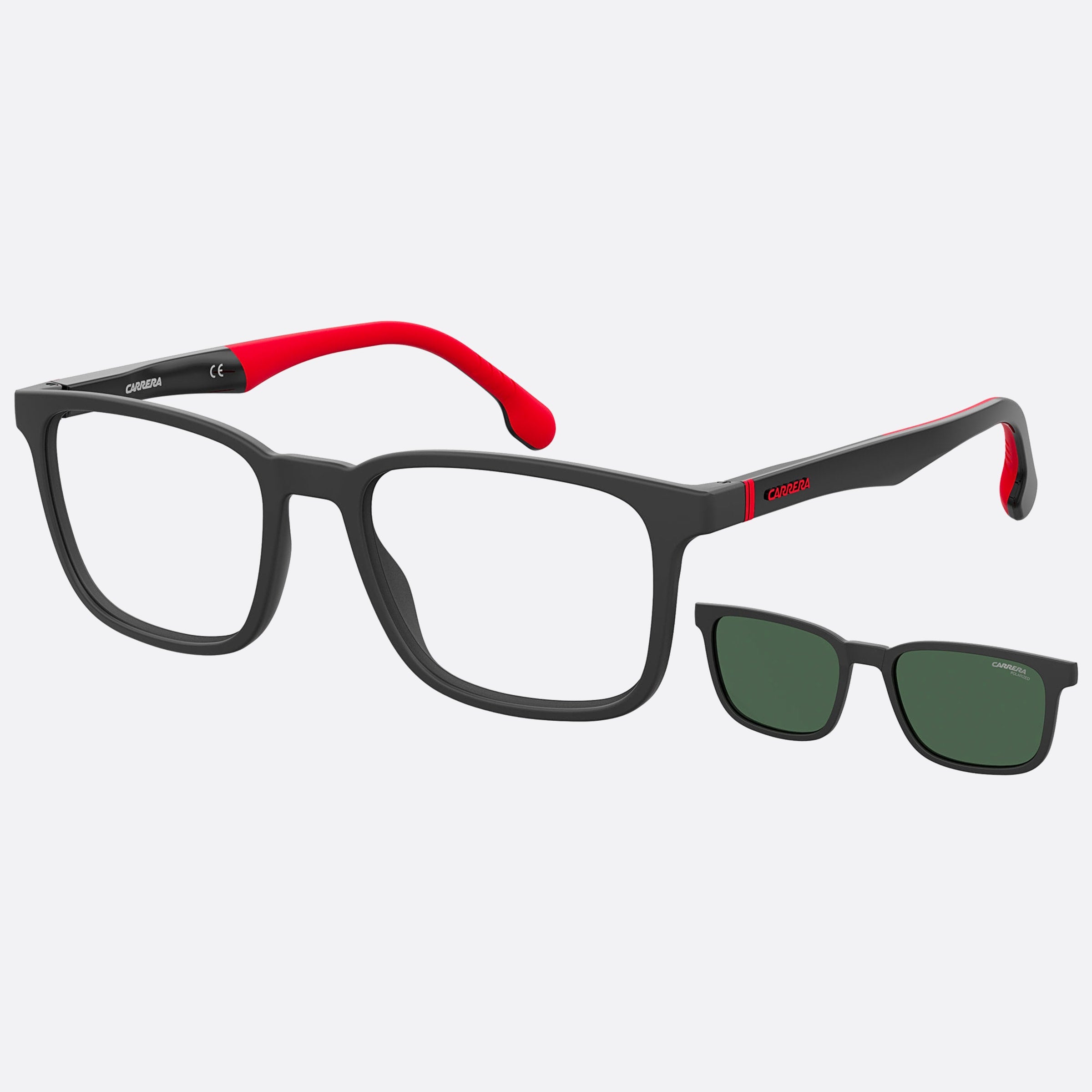 Carrera 53mm Black Squared Polarized Men Sunglasses - Lifestyle Shot