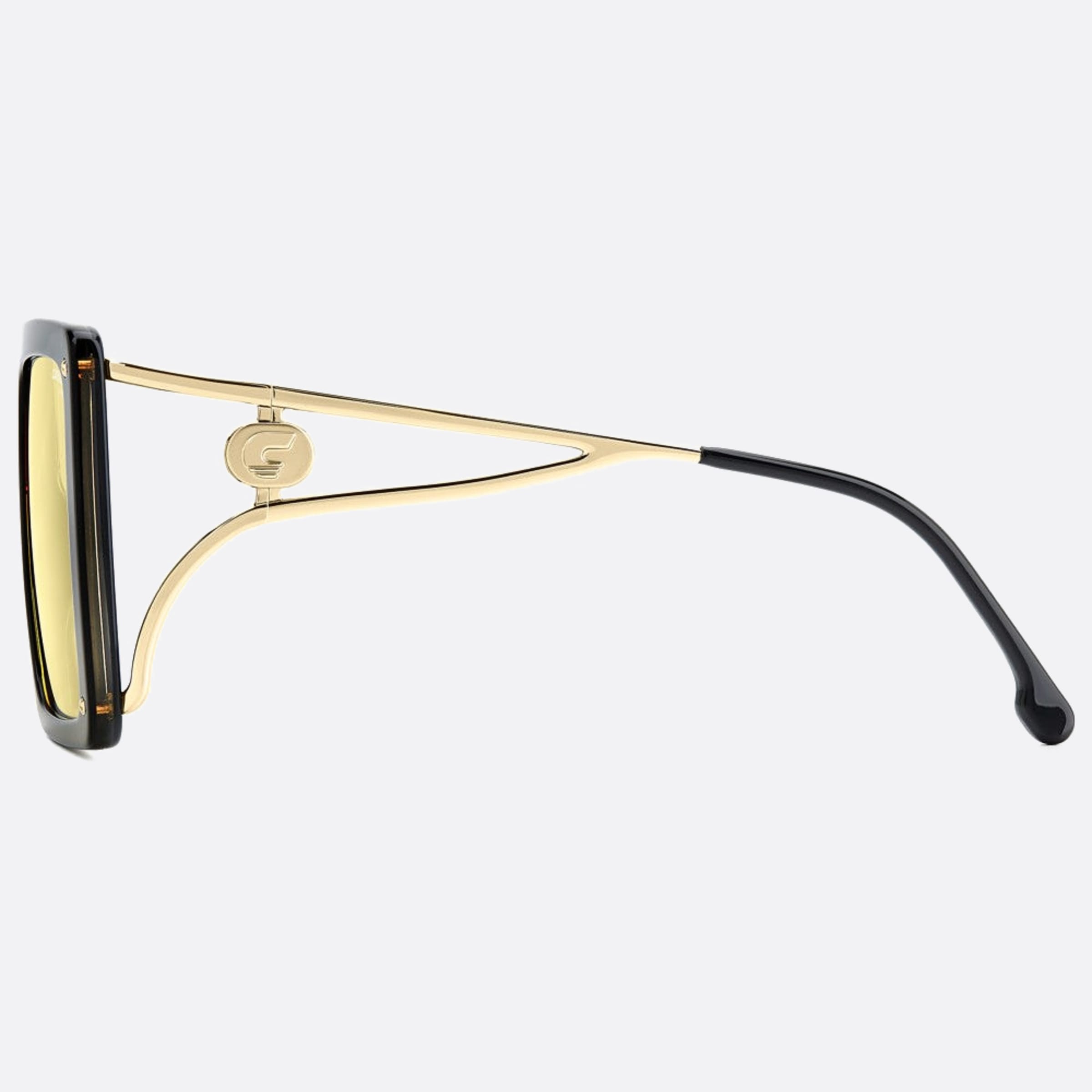 Carrera 60mm Unica 71c Black Squared Women Sunglasses - Detail View