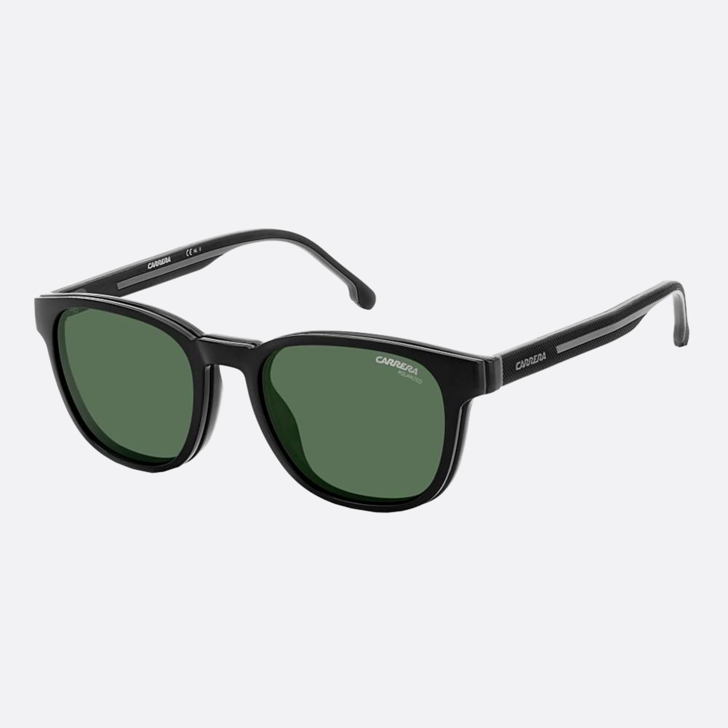 Carrera 51mm Ca8062 08a Black Squared Polarized Men Sunglasses - Side View