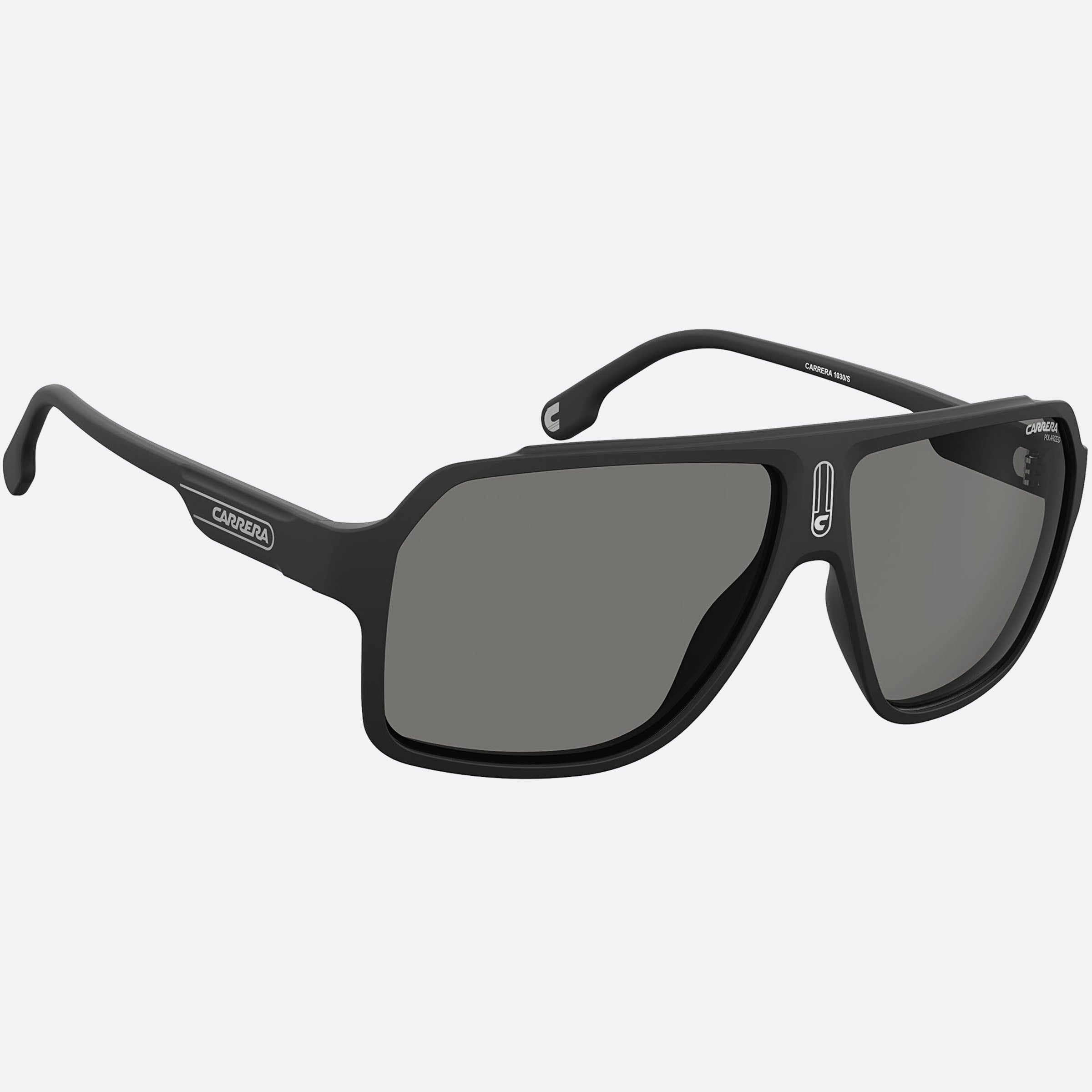 Carrera 62mm Carrera Black Pilot Polarized Men Sunglasses - Detail View