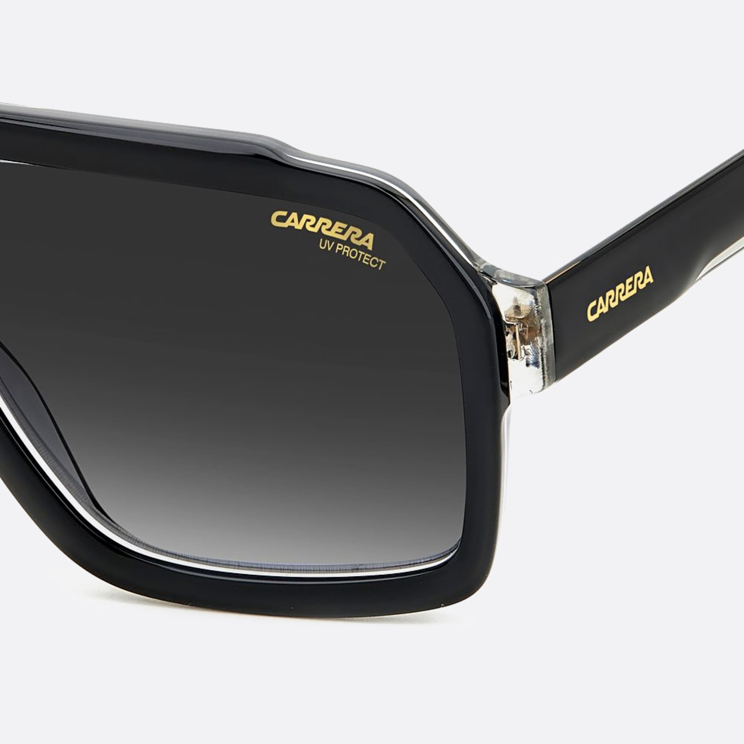 Carrera 60mm Carrera 08a Black Squared Men Sunglasses - Additional Angle