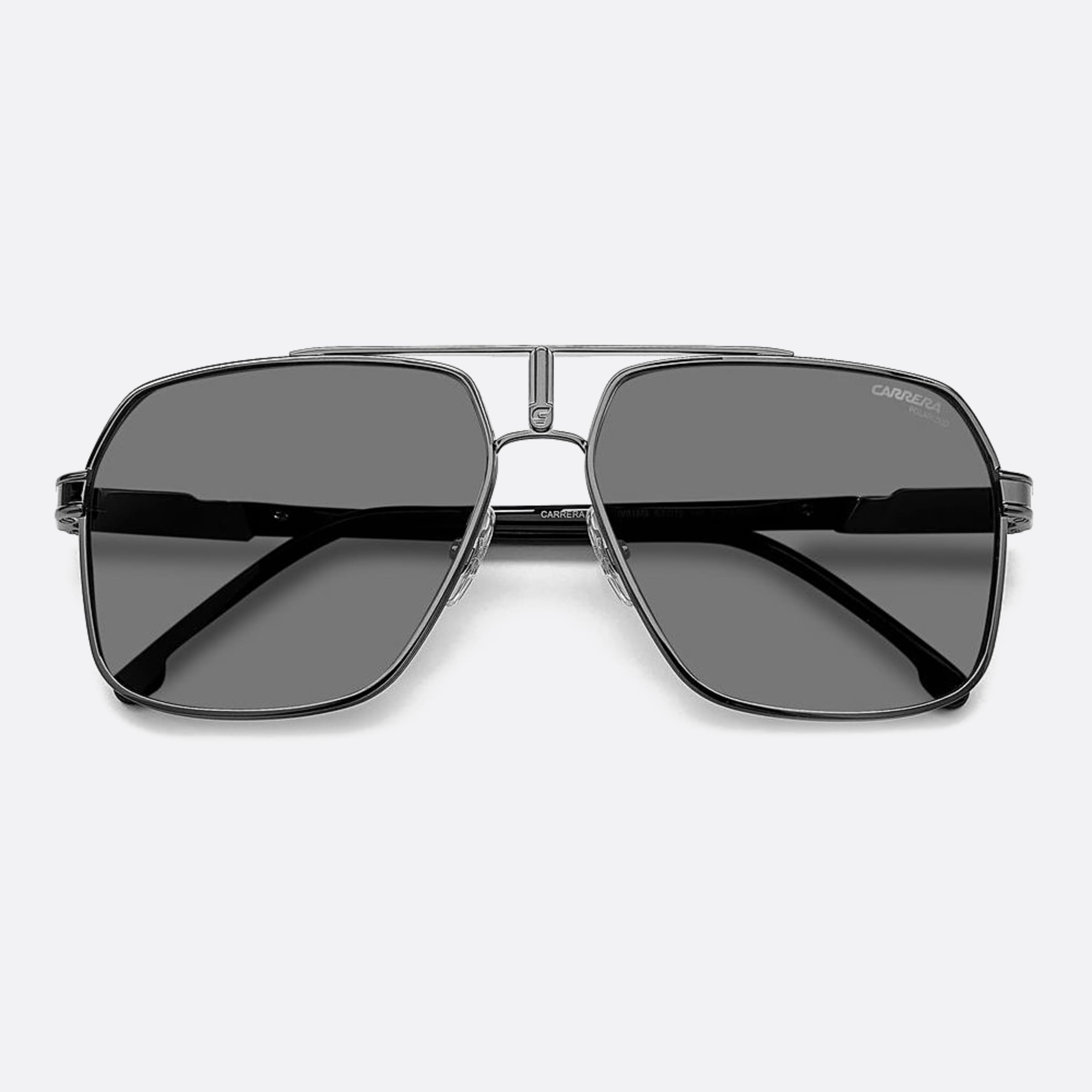 Carrera 62mm Carrera V81 Ruthenium Squared Men Sunglasses - Lifestyle Shot