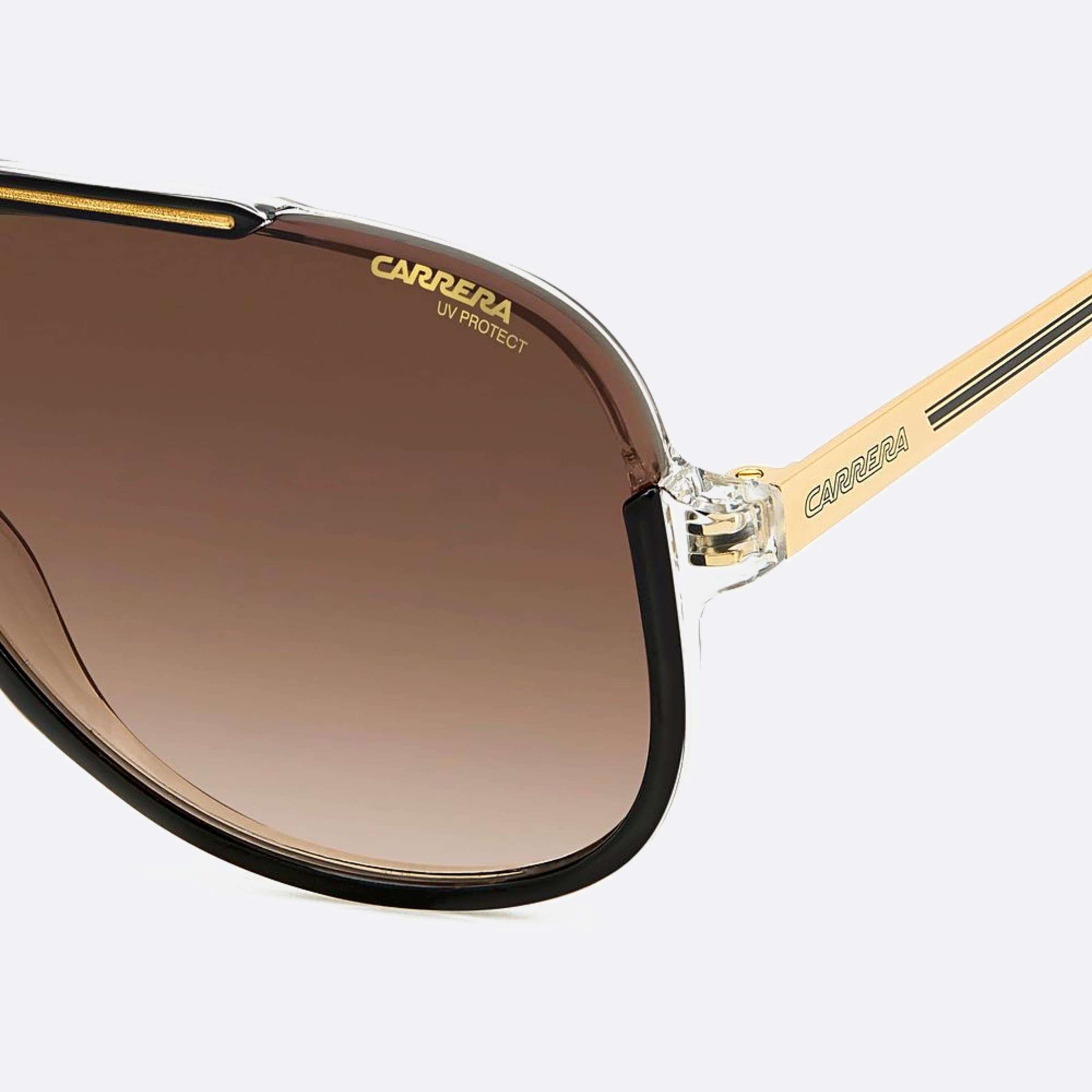 Carrera 64mm Carrera 2m2 Black Pilot Men Sunglasses - Detail View