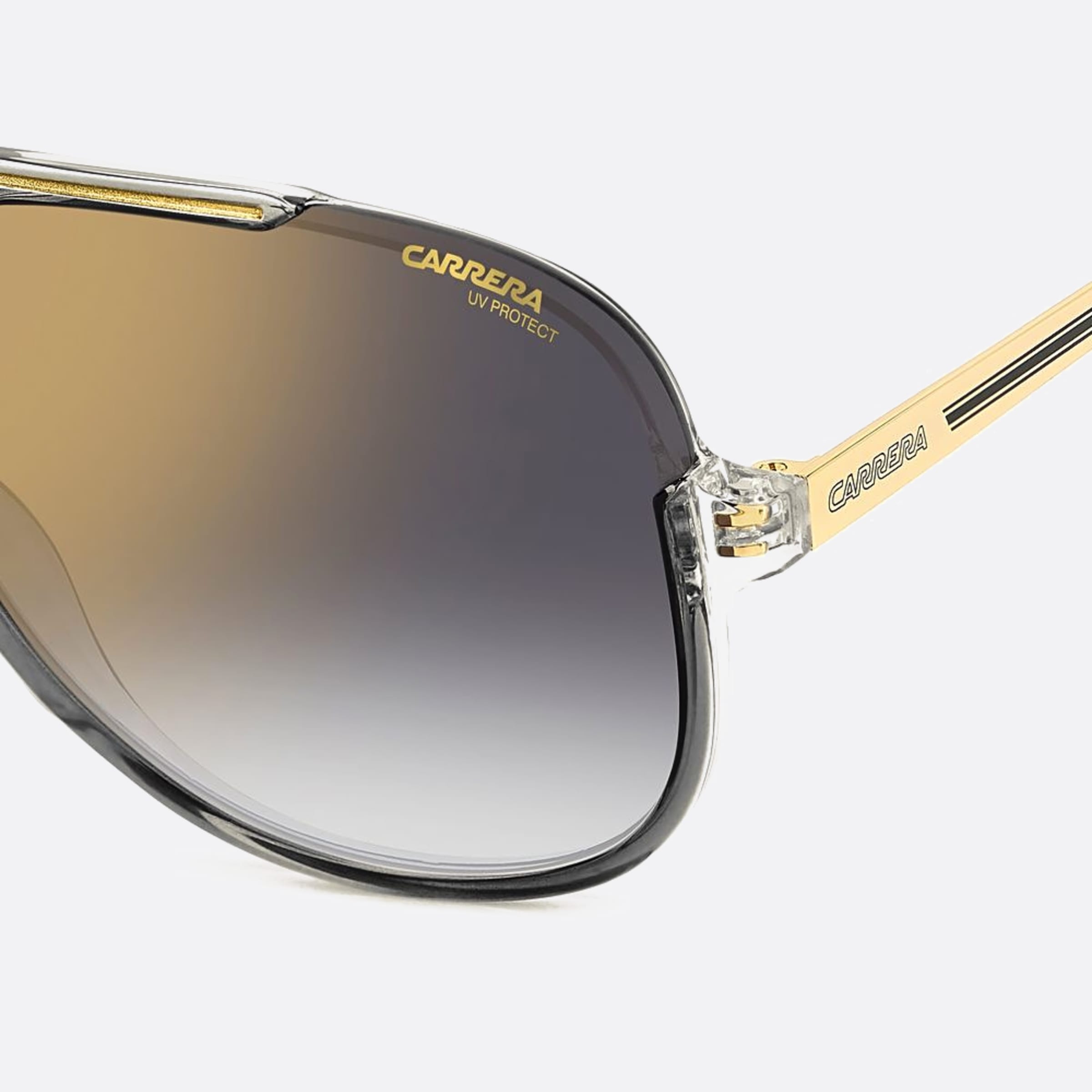 Carrera 64mm Carrera Kb7 Grey Pilot Men Sunglasses - Additional Angle