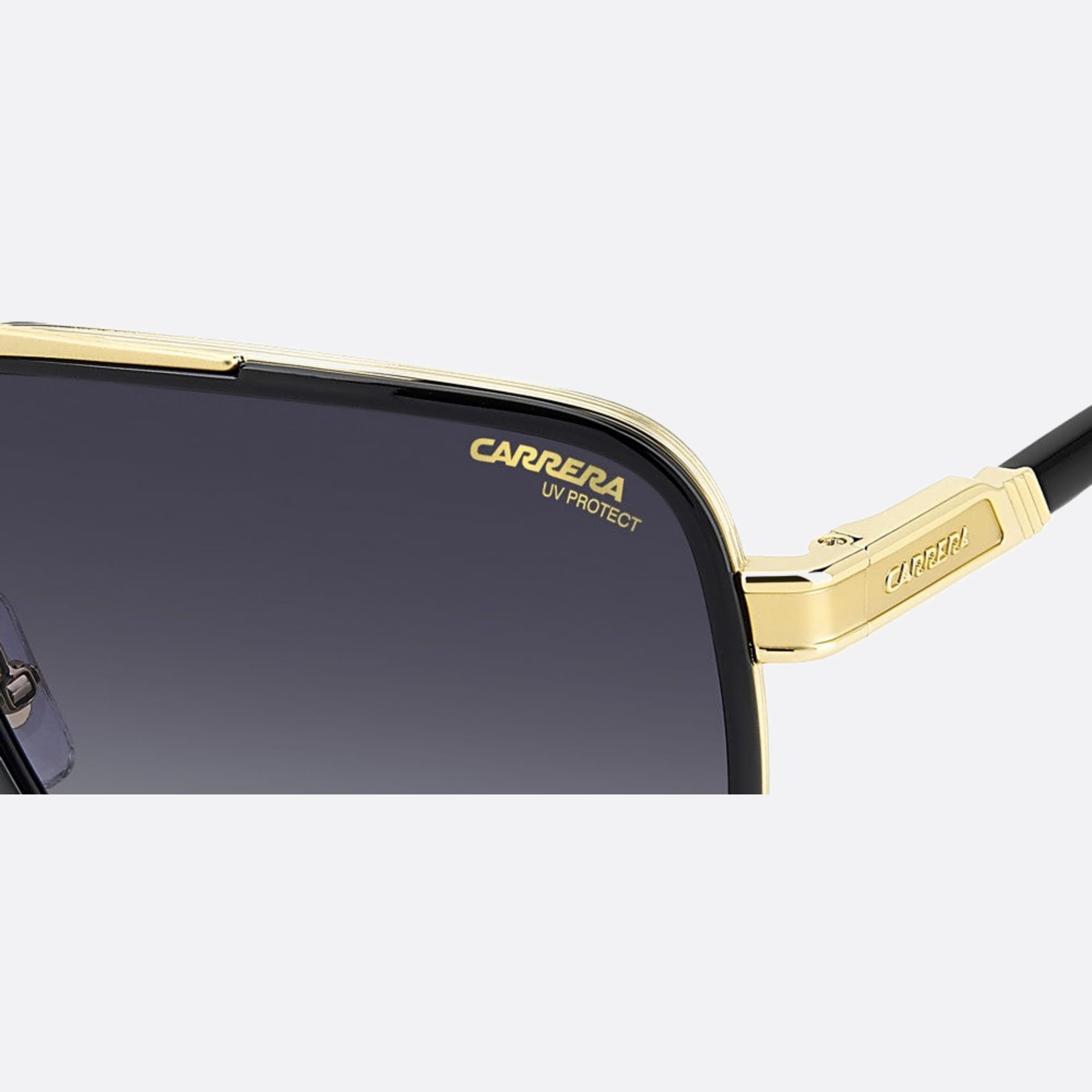 Carrera 61mm Carrera 2m2 Black Pilot Men Sunglasses - Detail View
