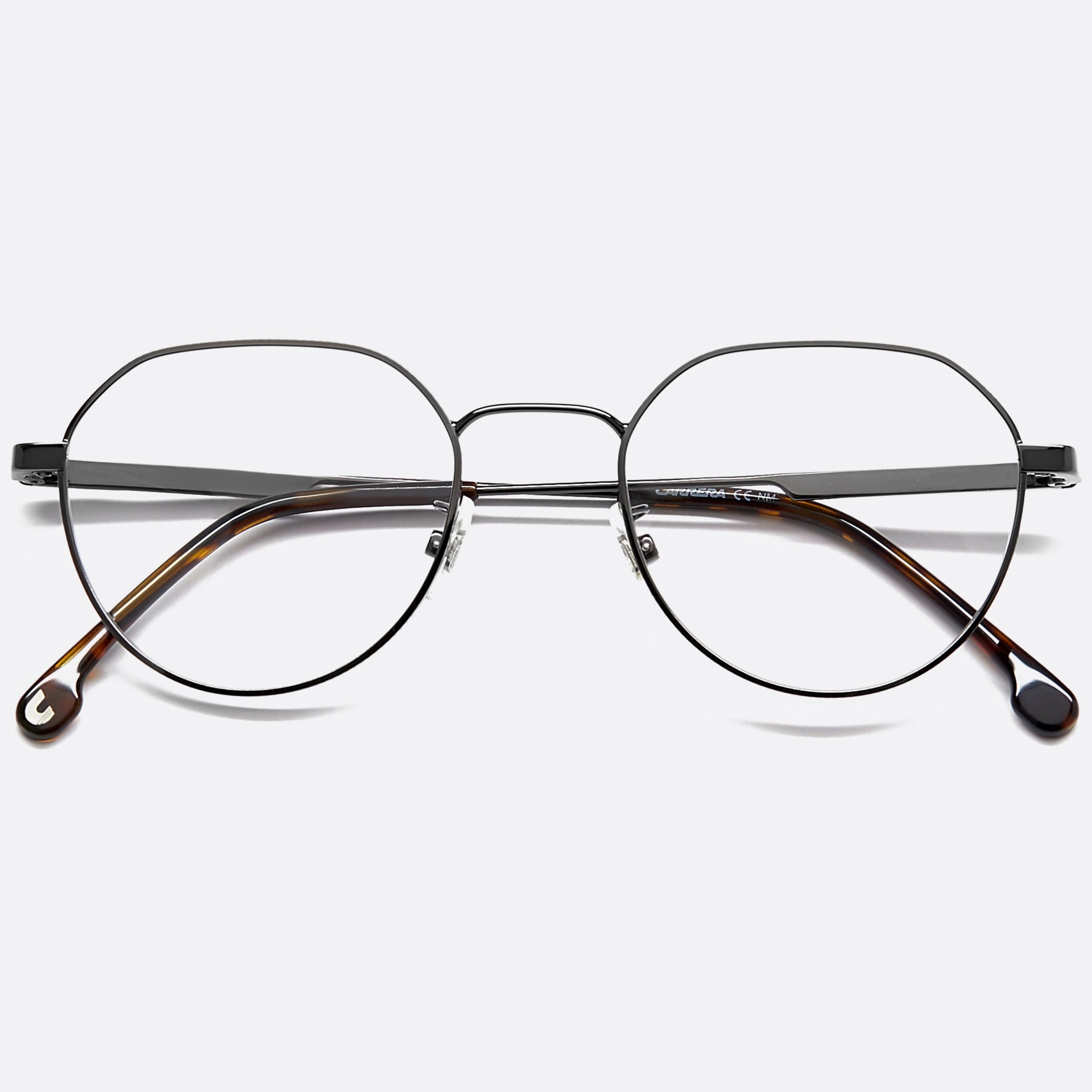 Carrera 49mm Carrera V81 Black Round Unisex Eyeglasses - Lifestyle Shot