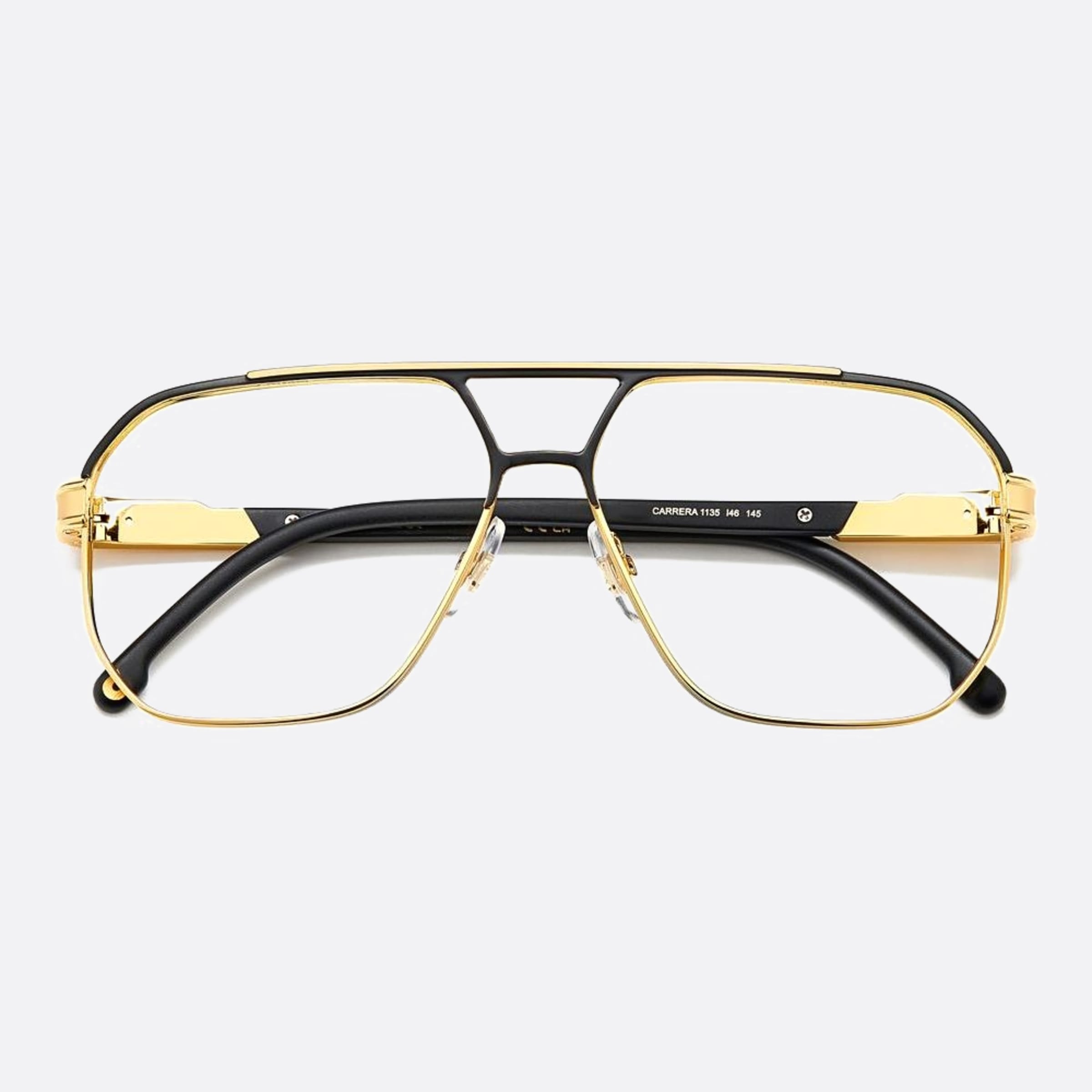 Carrera 60mm Carrera I46 Gold Geometric Men Eyeglasses - Lifestyle Shot