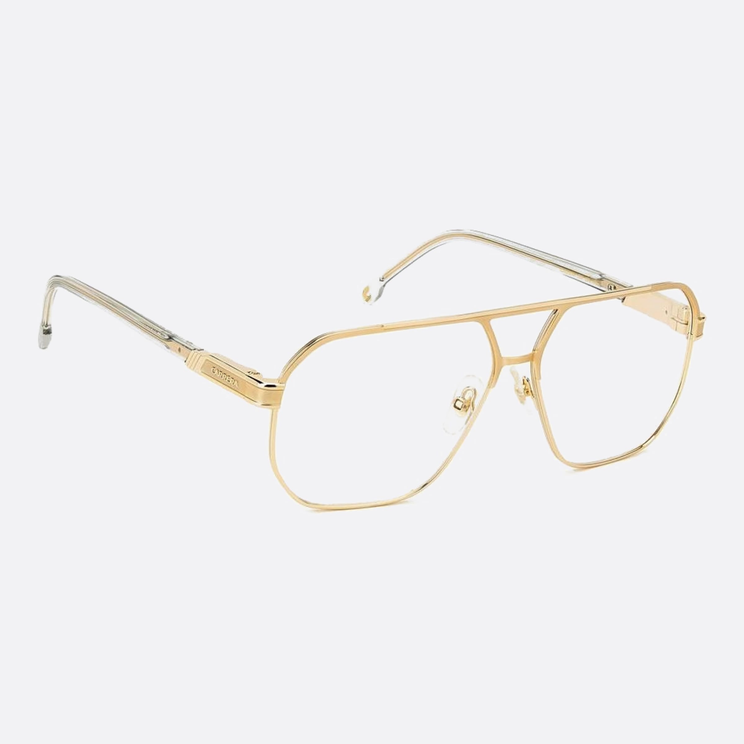 Carrera 60mm Carrera J5g Gold Geometric Men Eyeglasses - Lifestyle Shot