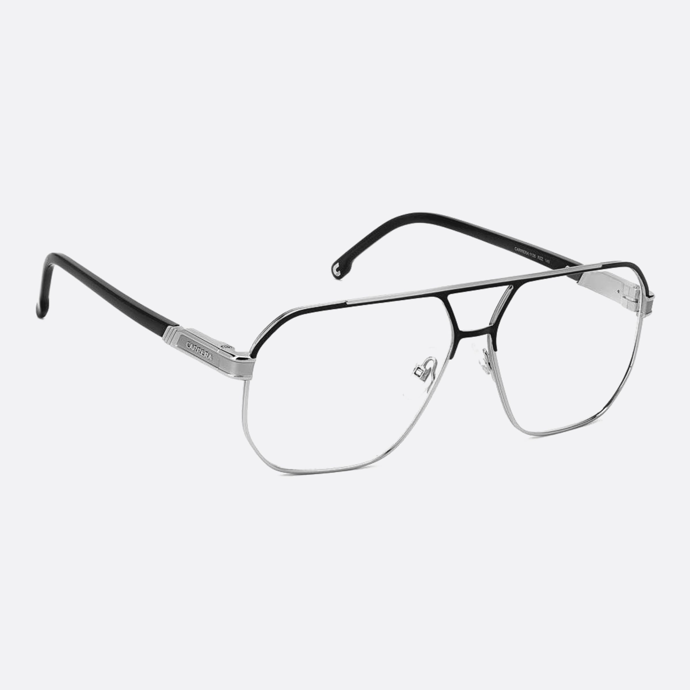 Carrera 60mm Carrera Rzz Grey Geometric Men Eyeglasses - Detail View