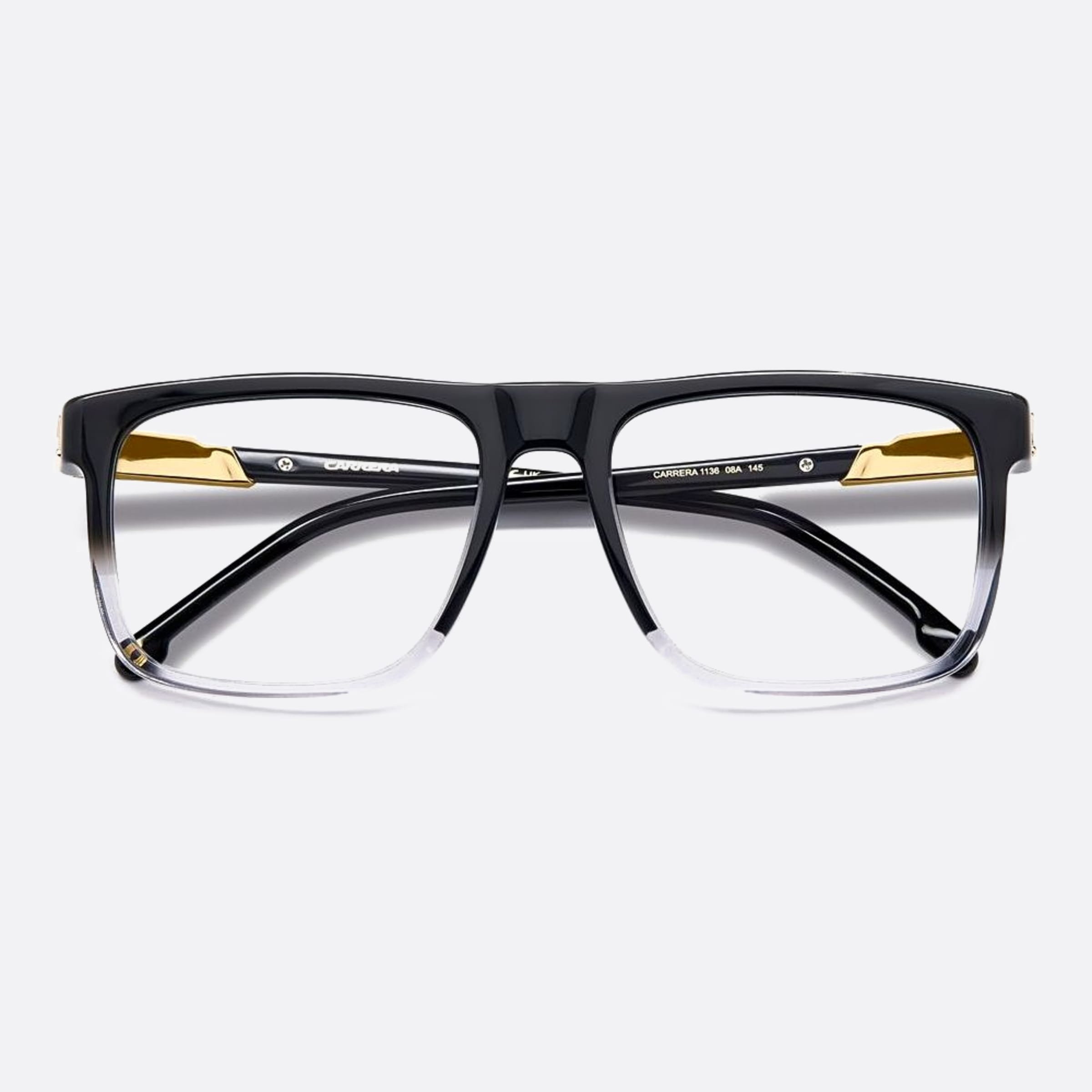 Carrera 56mm Carrera 08a Grey Geometric Men Eyeglasses - Detail View
