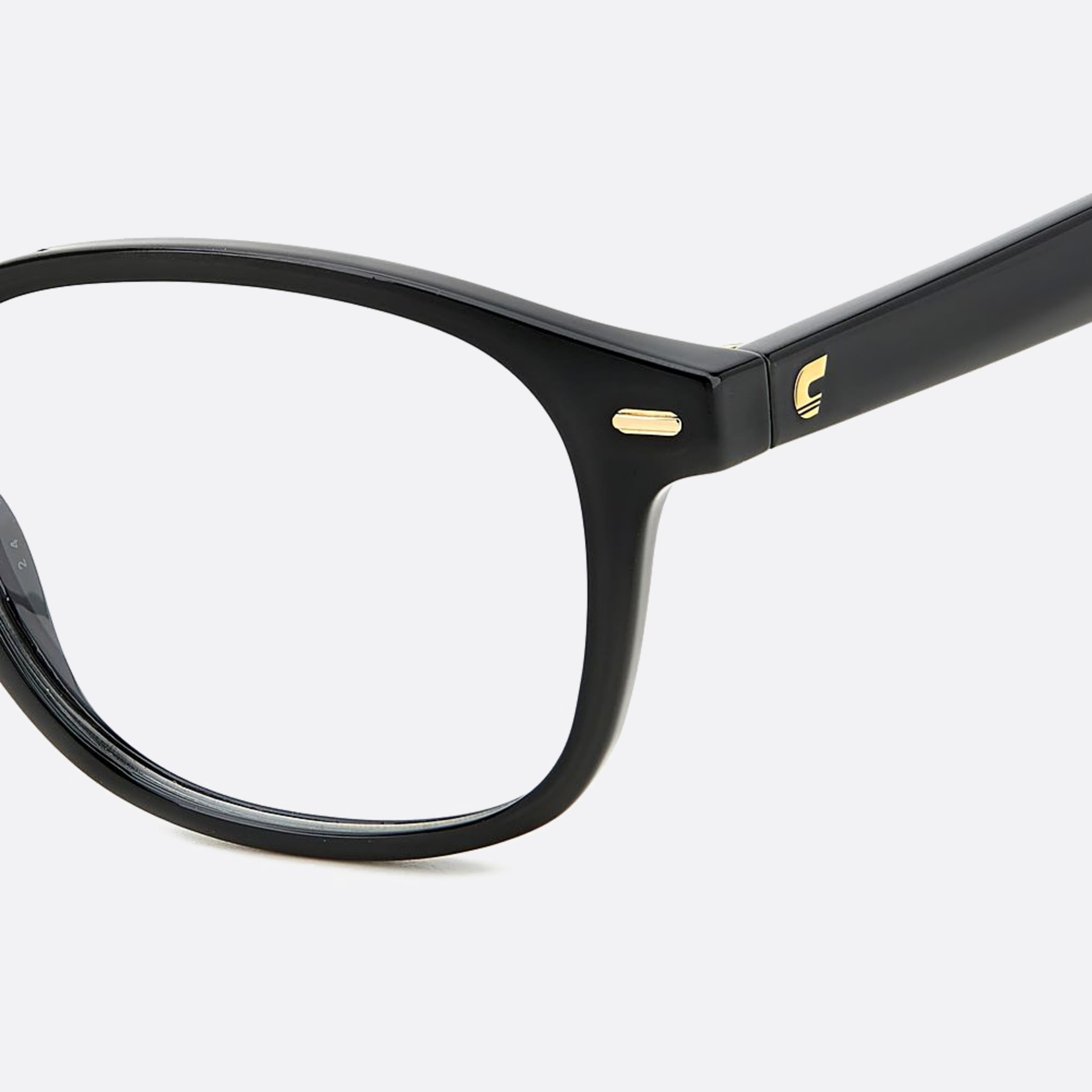 Carrera 49mm Carrera 2043t Black Geometric Unisex Eyeglasses - Detail View