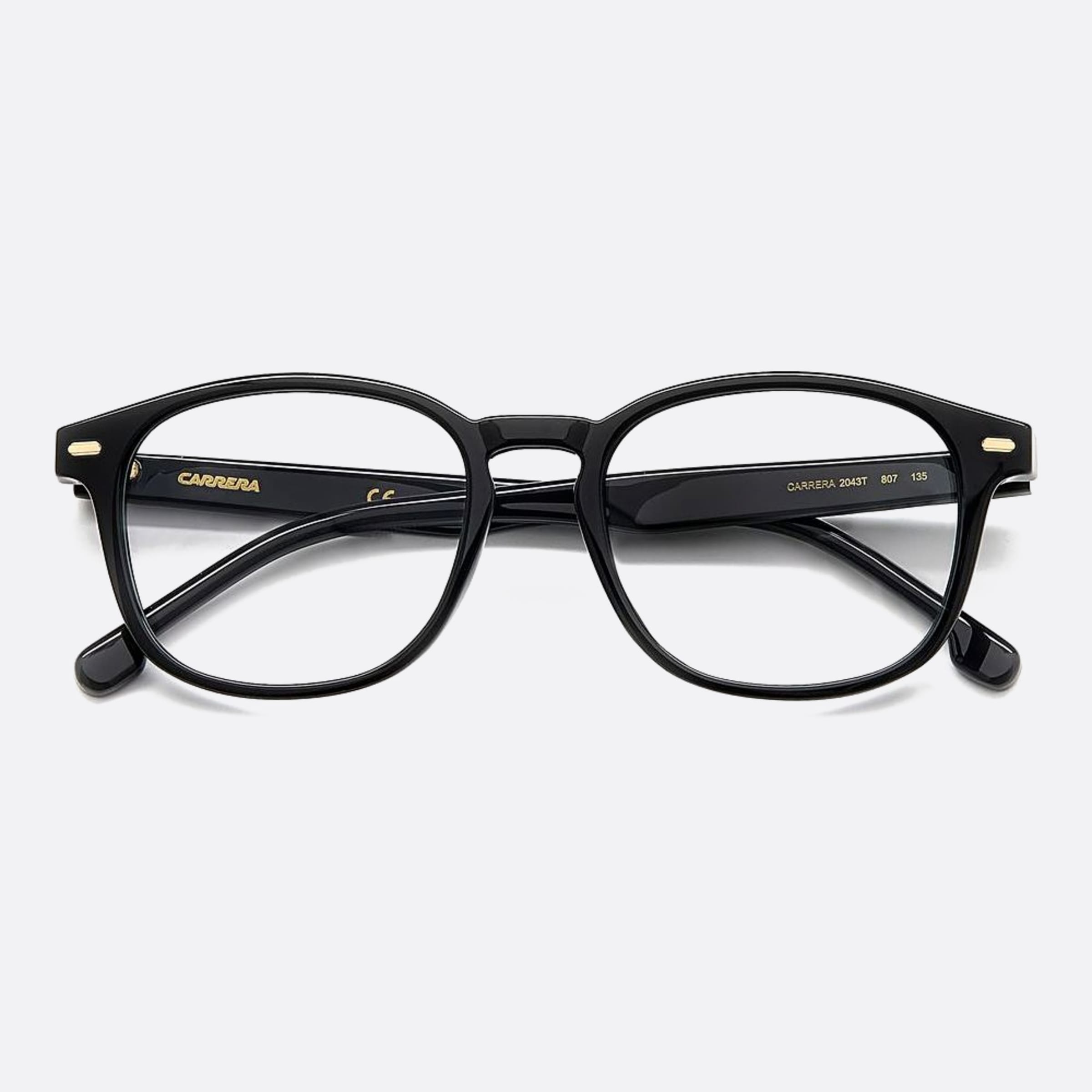 Carrera 49mm Carrera 2043t Black Geometric Unisex Eyeglasses - Lifestyle Shot
