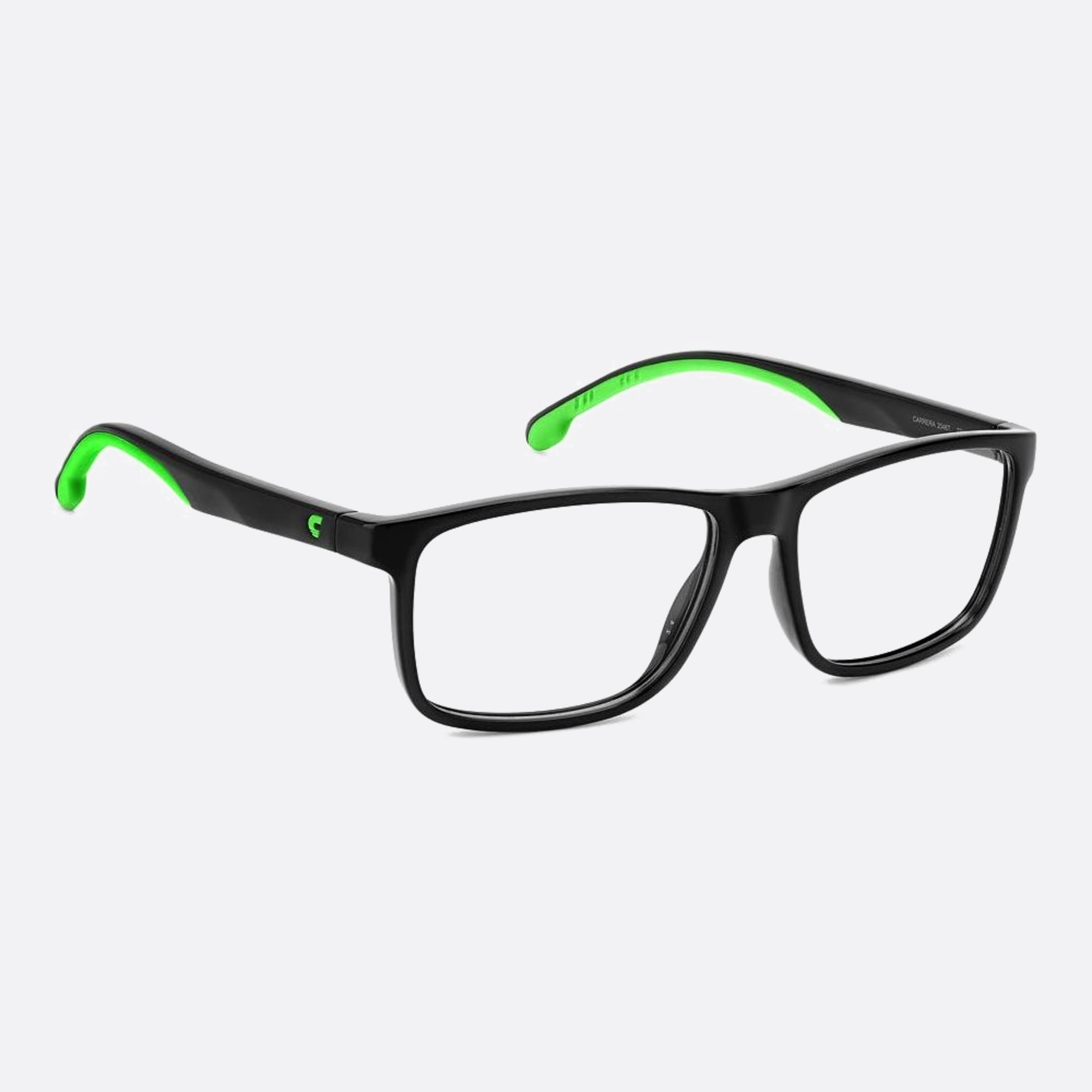 Carrera 52mm Carrera 2046t 7zj Black Squared Unisex Eyeglasses - Detail View