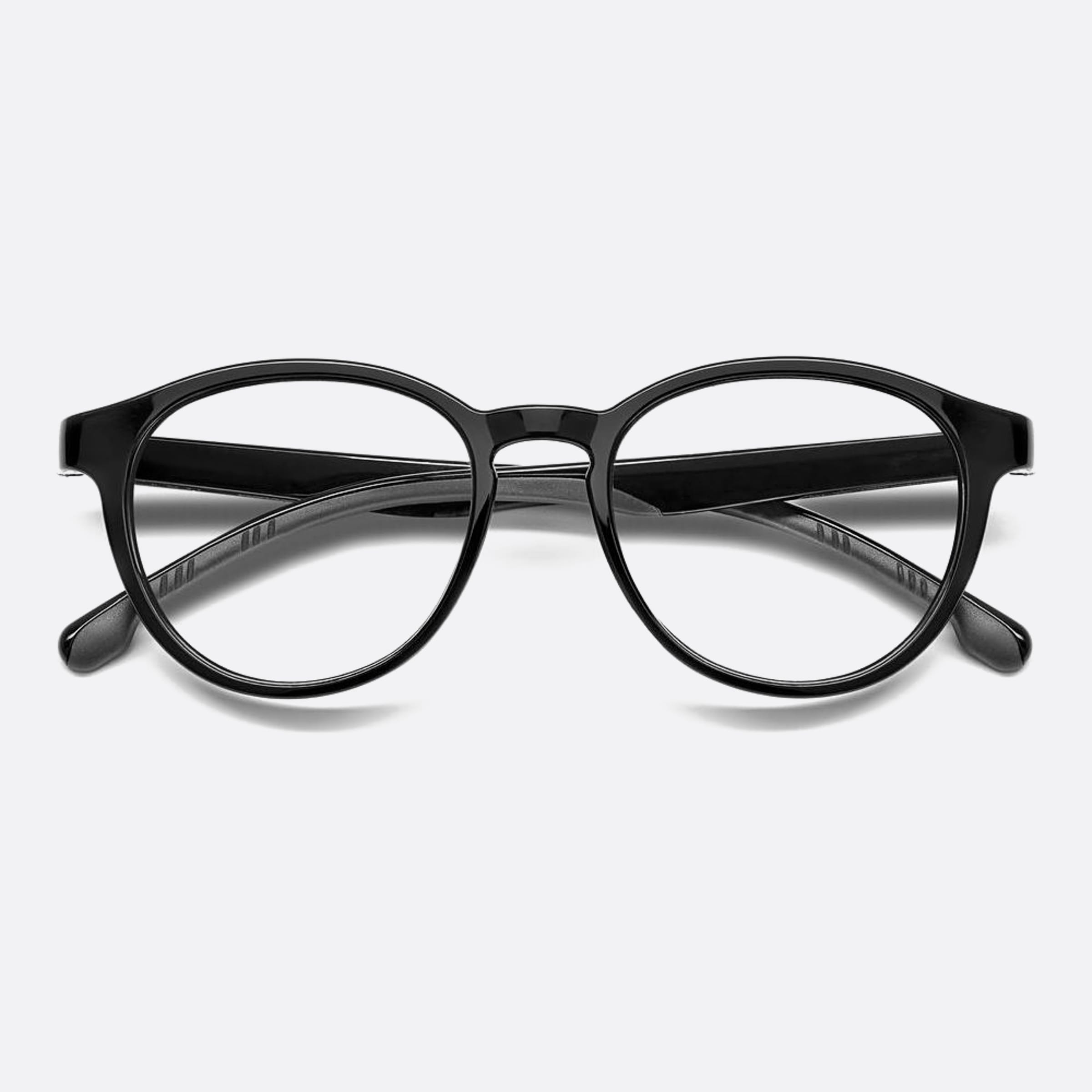 Carrera 48mm Carrera 2052t 08a Black Round Unisex Eyeglasses - Detail View