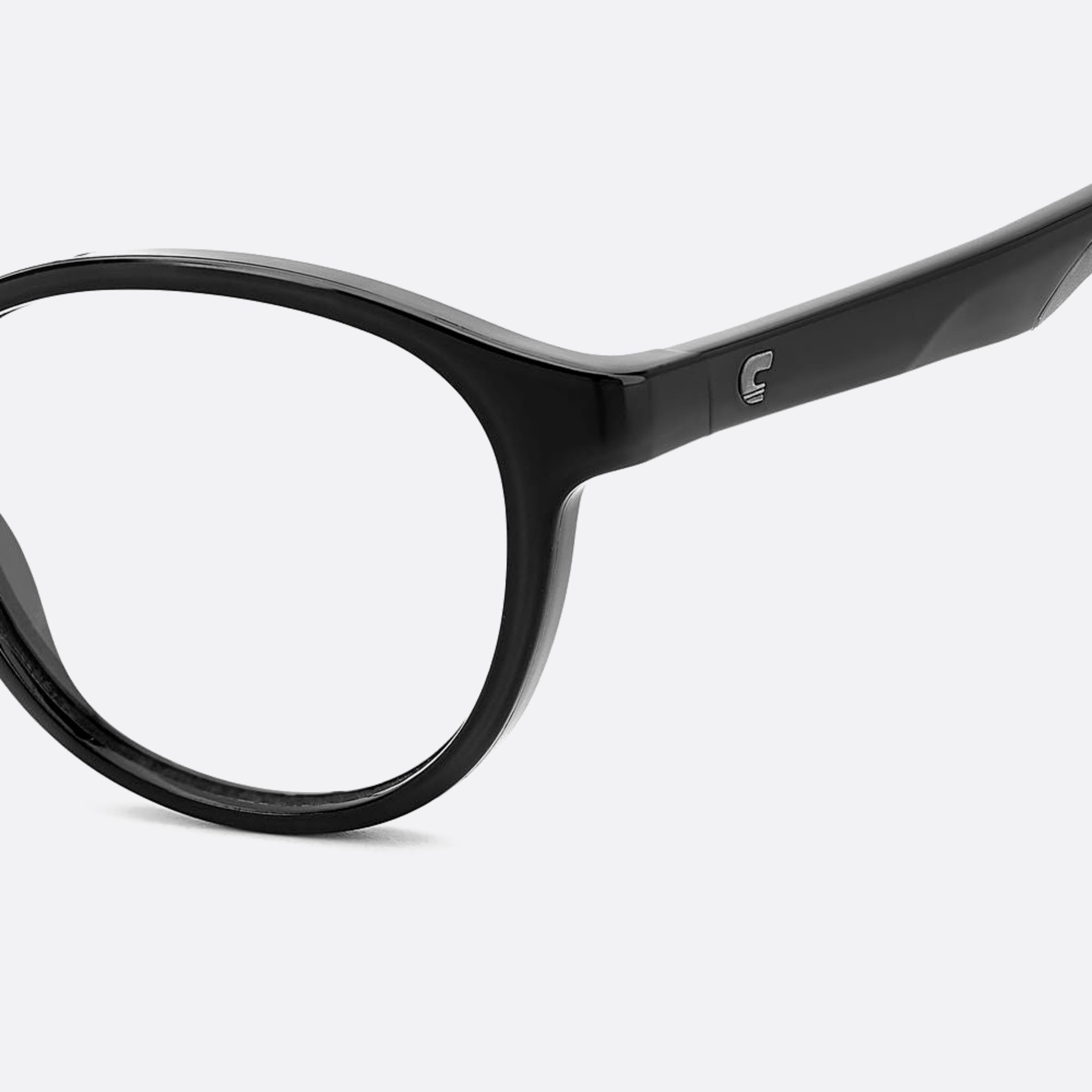 Carrera 48mm Carrera 2052t 08a Black Round Unisex Eyeglasses - Additional Angle