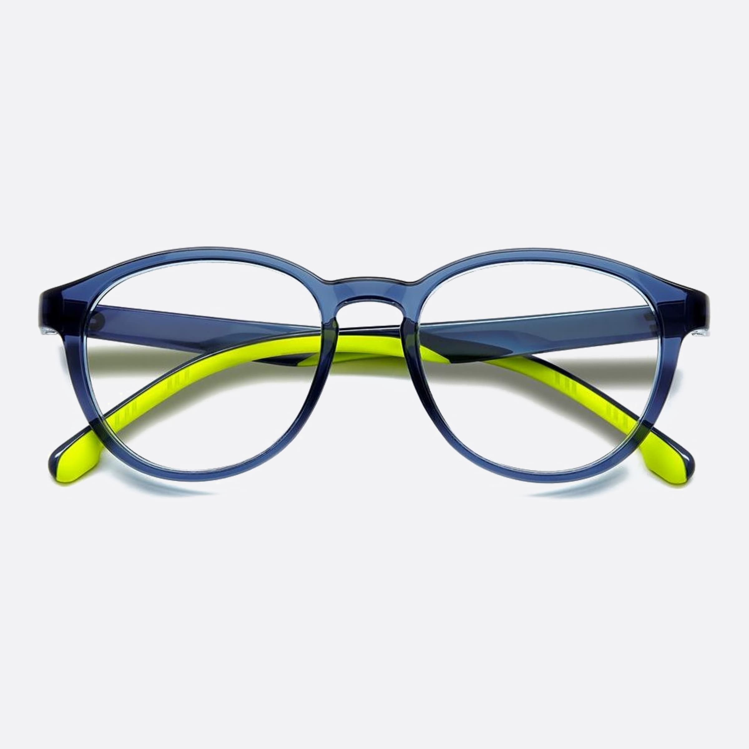 Carrera 48mm Carrera 2052t Rnb Blue Round Unisex Eyeglasses - Detail View