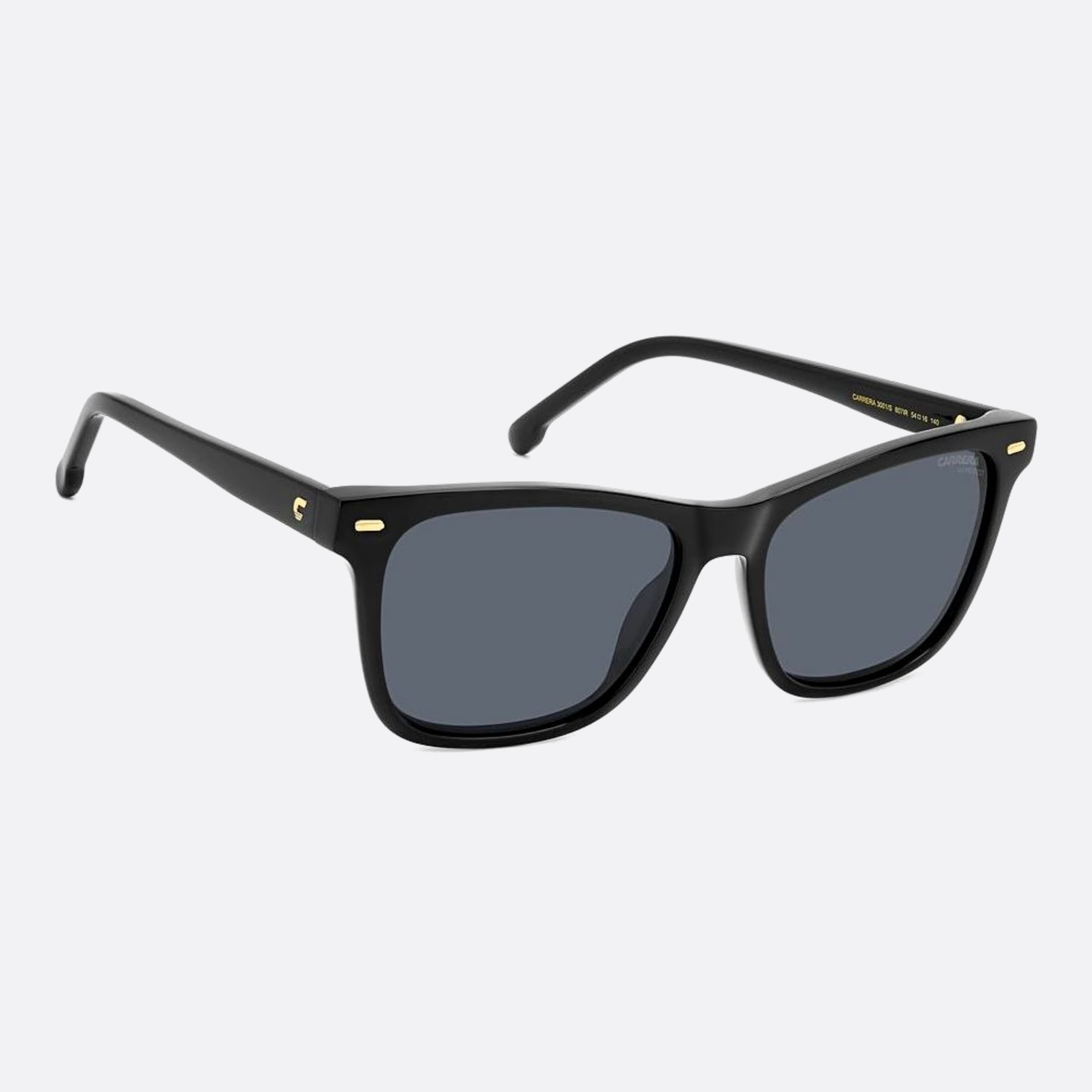 Carrera 54mm Carrera Black Squared Women Sunglasses - Detail View