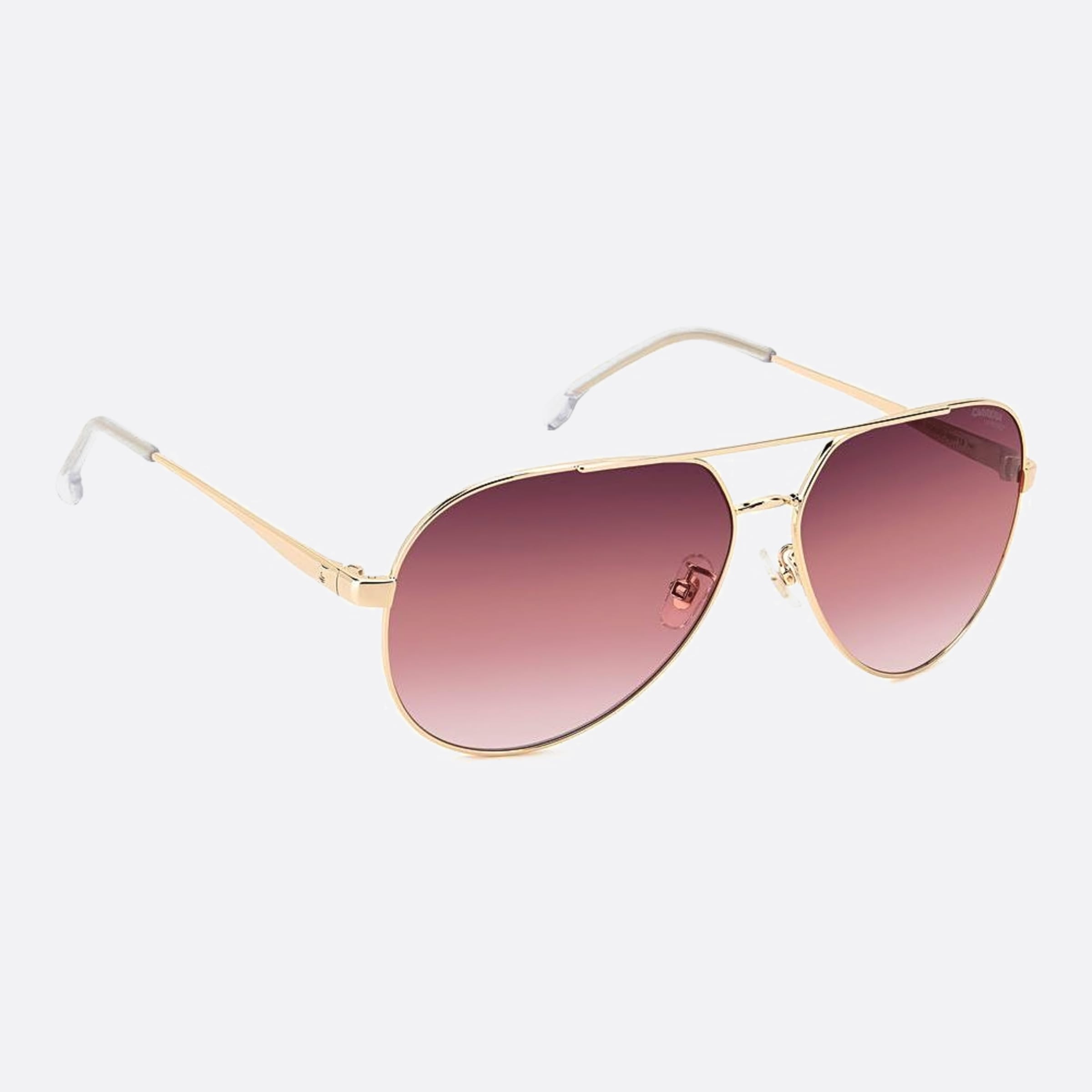 Carrera 63mm Carrera Noa Gold Pilot Women Sunglasses - Detail View