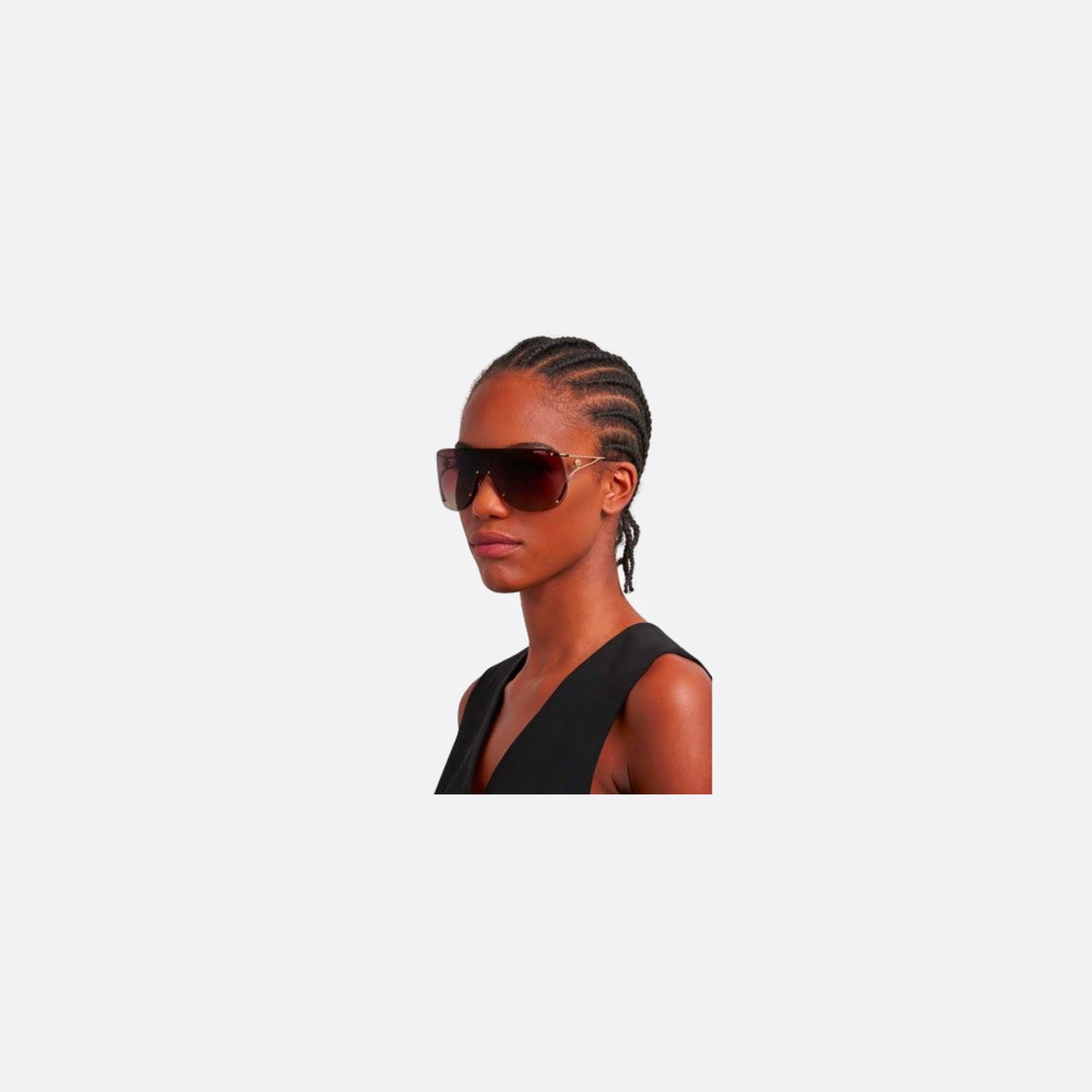 Carrera 99mm Carrera 06j Gold Shield Women Sunglasses - Additional Angle