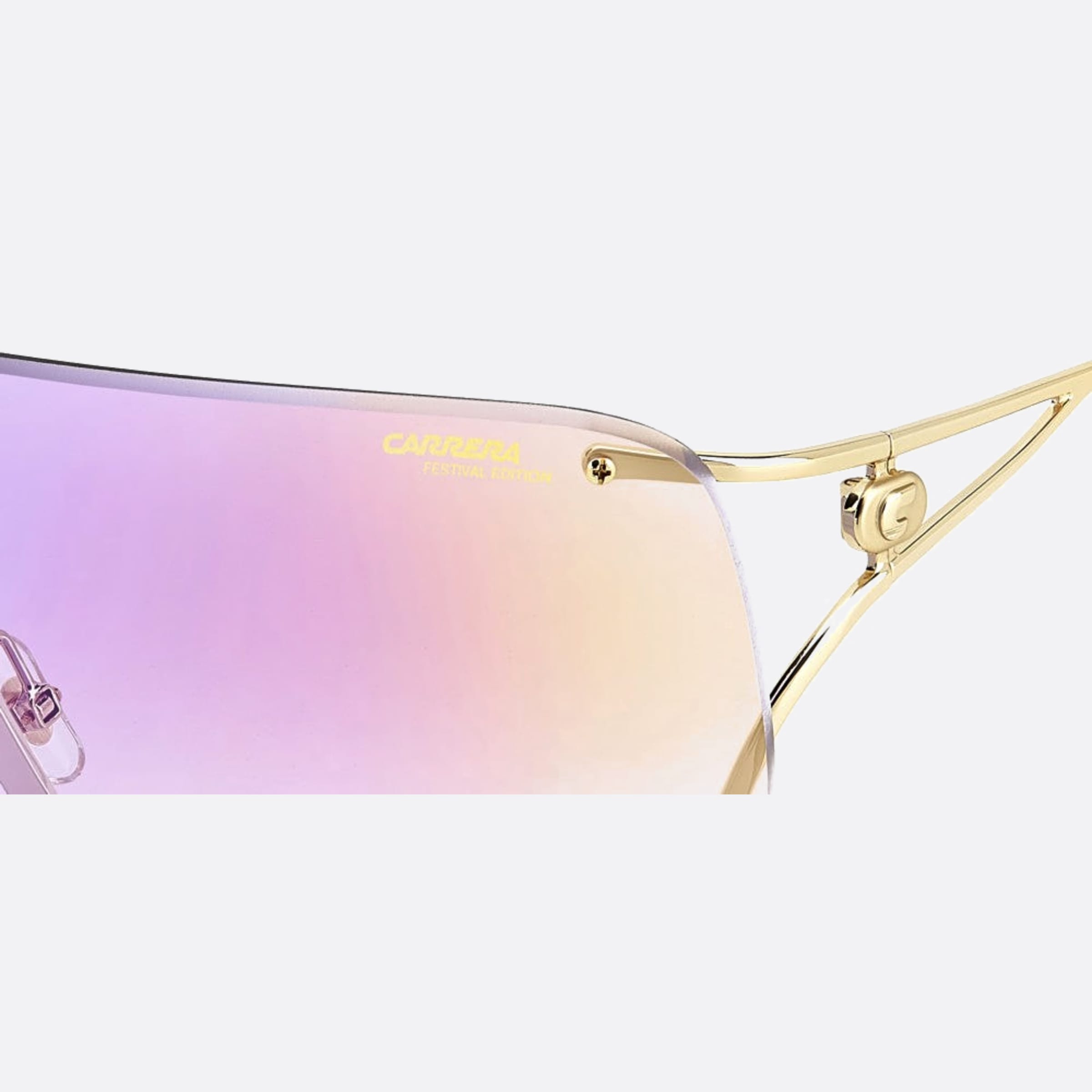 Carrera 99mm Carrera Rhl Gold Shield Women Sunglasses - Detail View