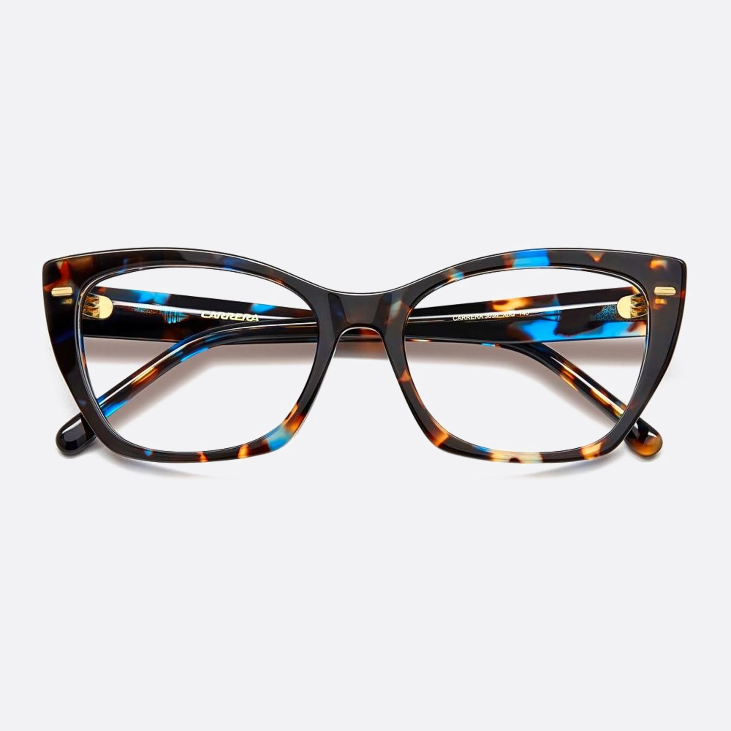 Carrera 54mm Carrera X8q Havana Squared Women Eyeglasses - Detail View