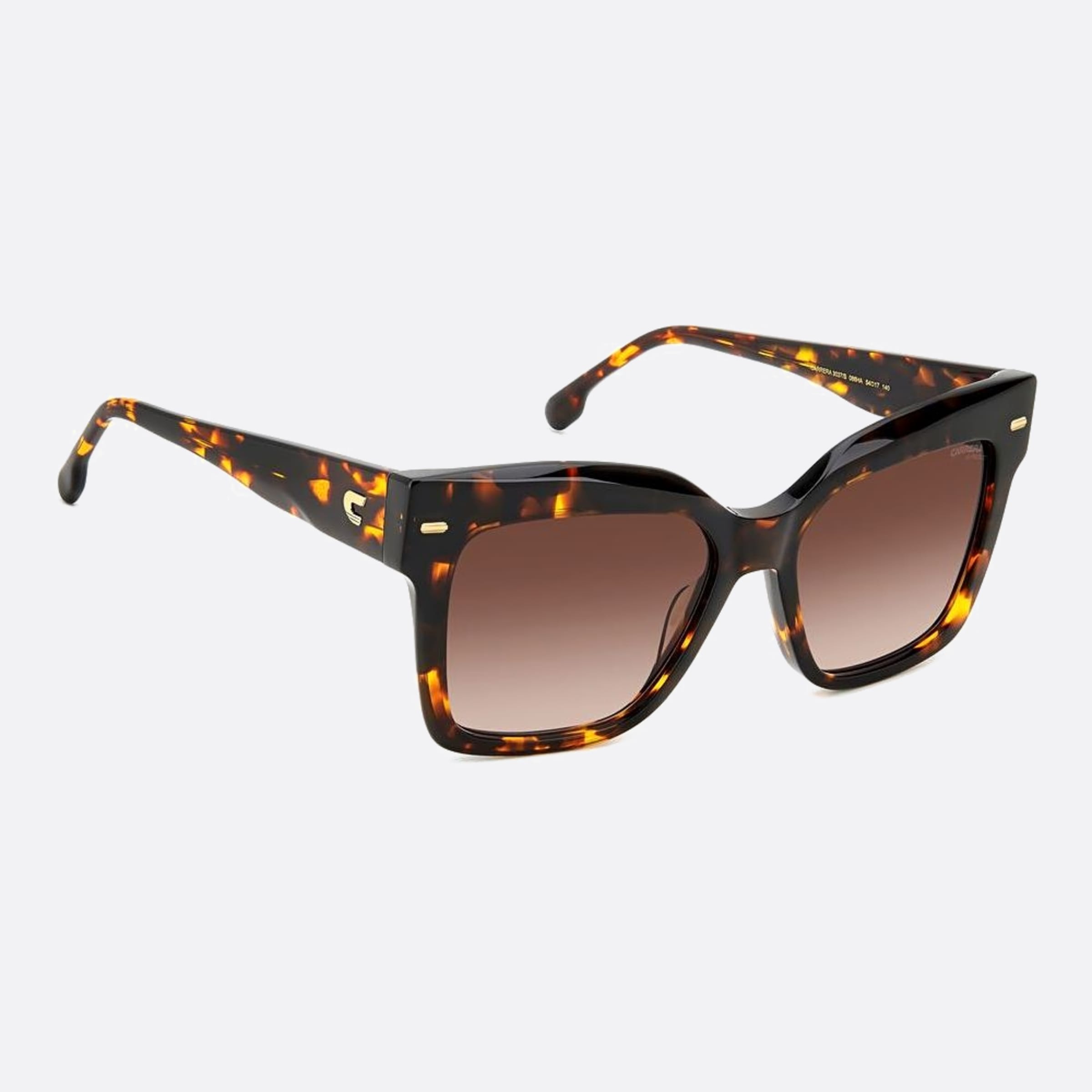 Carrera 54mm Carrera Havana Geometric Women Sunglasses - Detail View