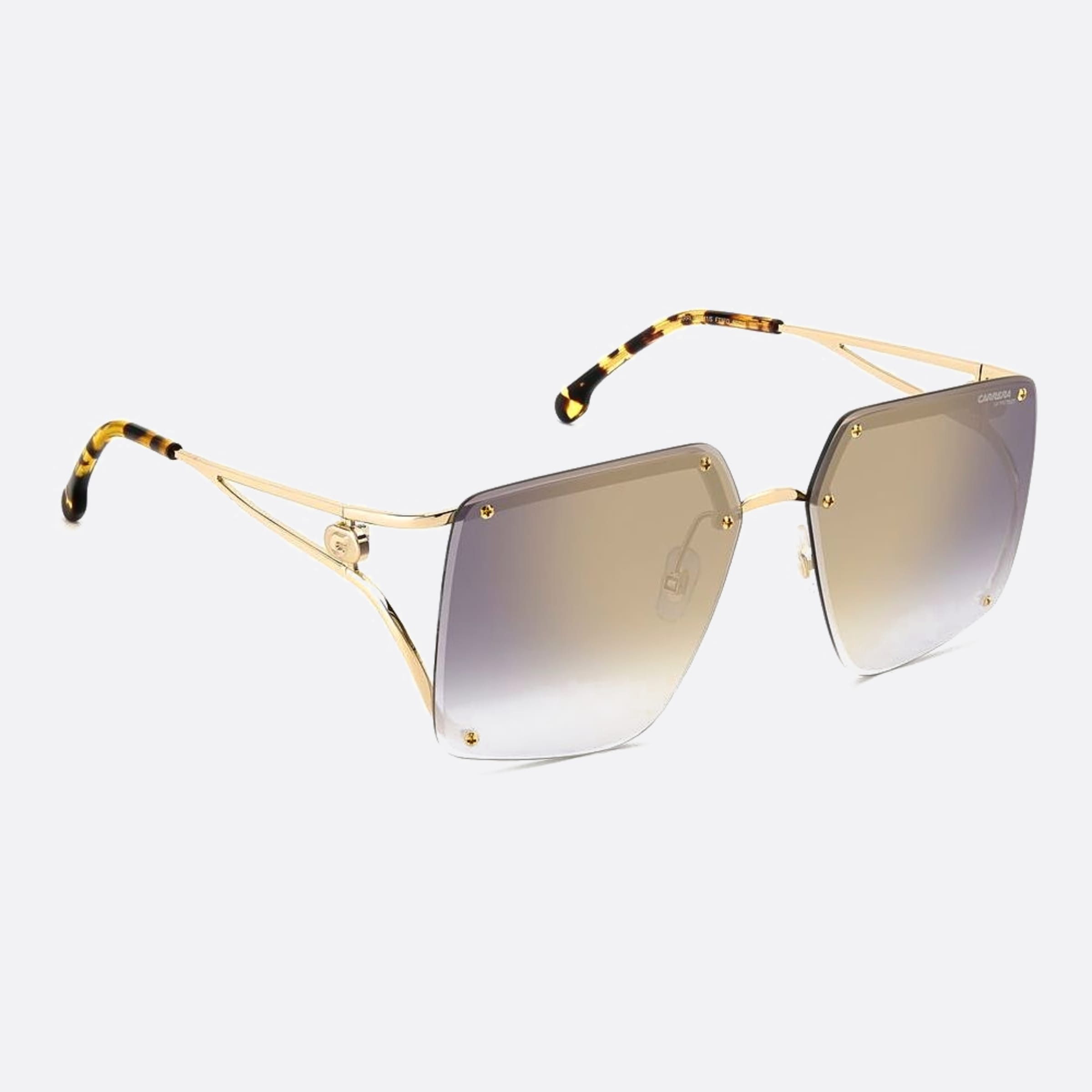 Carrera 60mm Carrera Ft3 Gold Squared Women Sunglasses - Lifestyle Shot