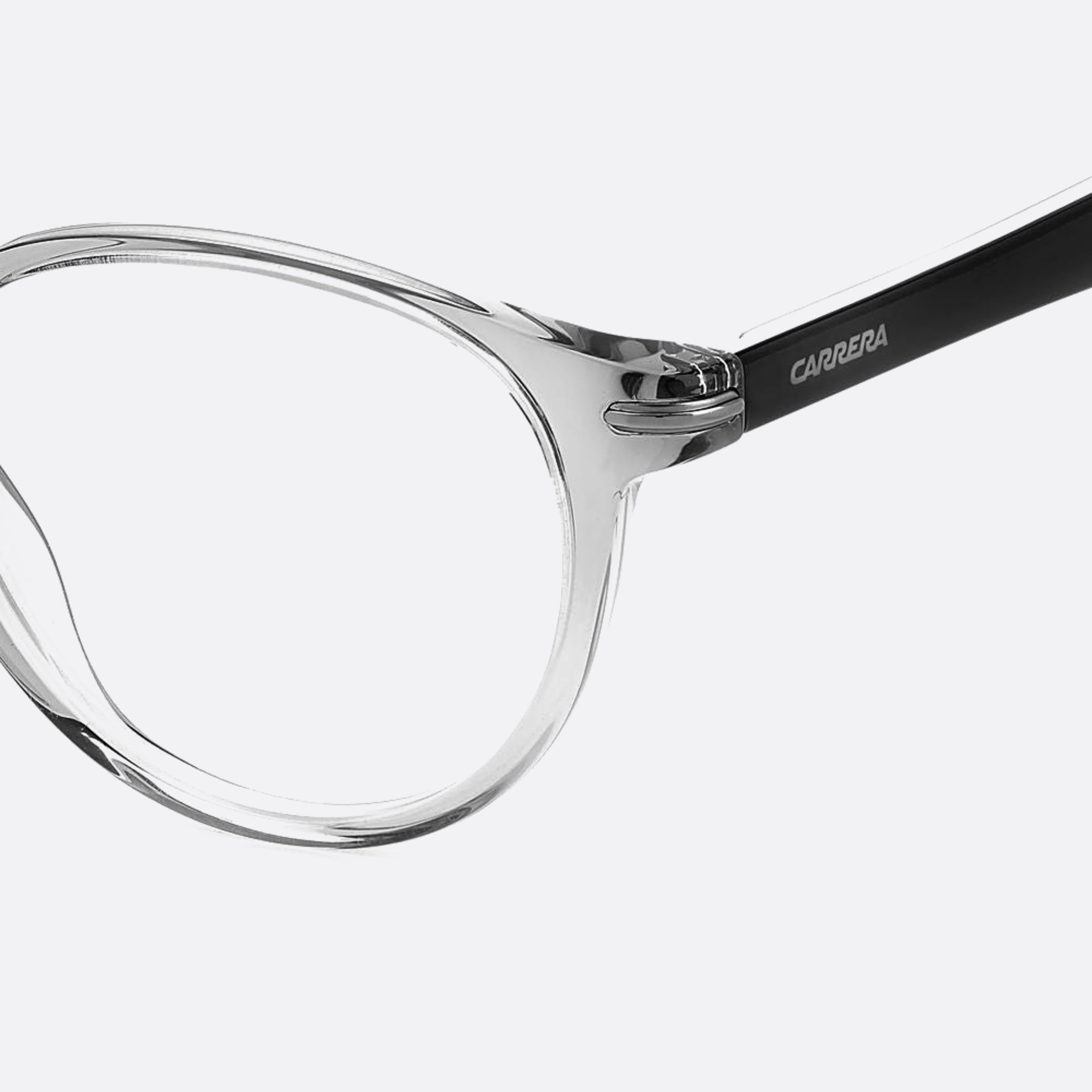 Carrera 48mm Carrera Kb7 Transparent Round Unisex Eyeglasses - Additional Angle