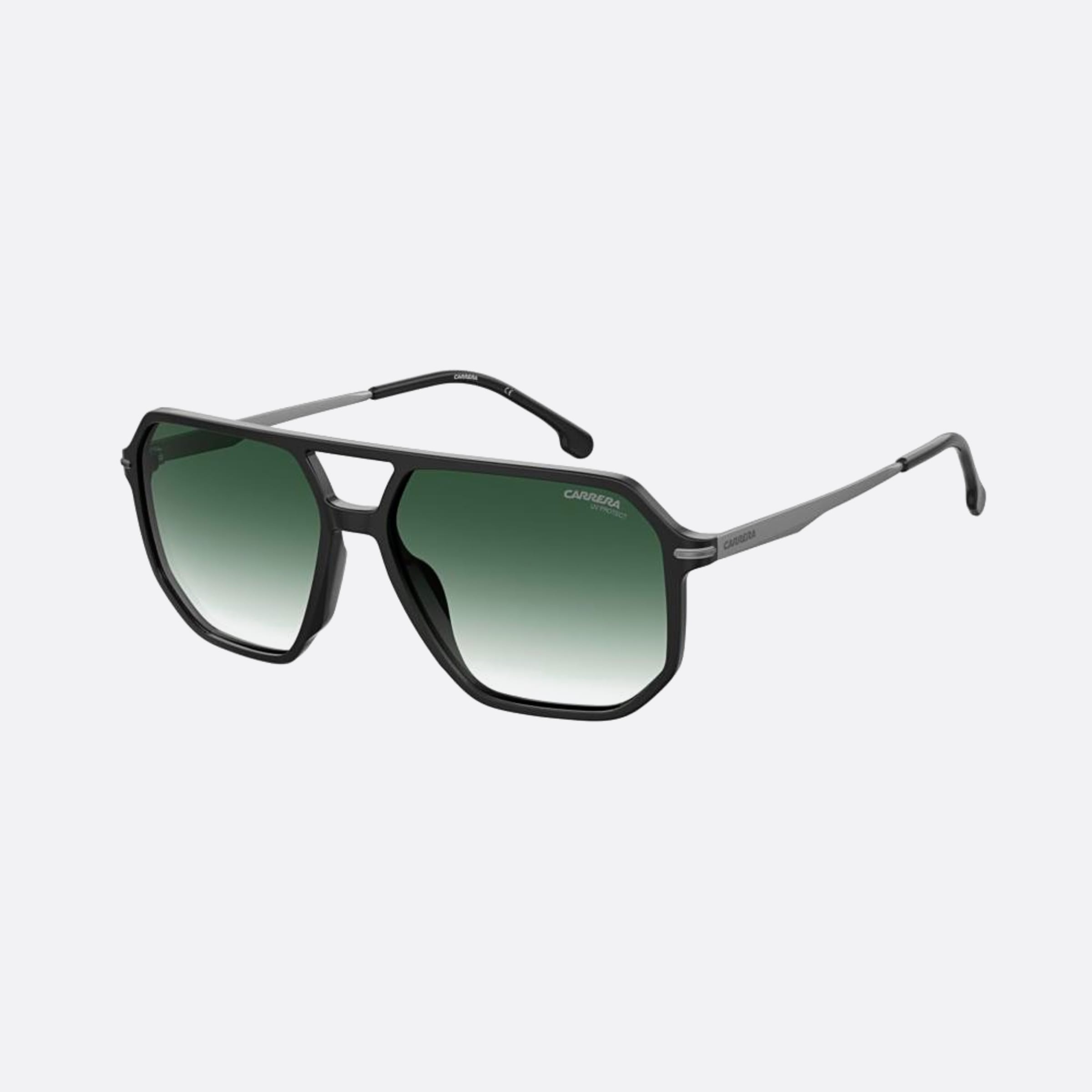 Carrera 59mm Carrera 08a Black Geometric Polarized Men Sunglasses - Side View