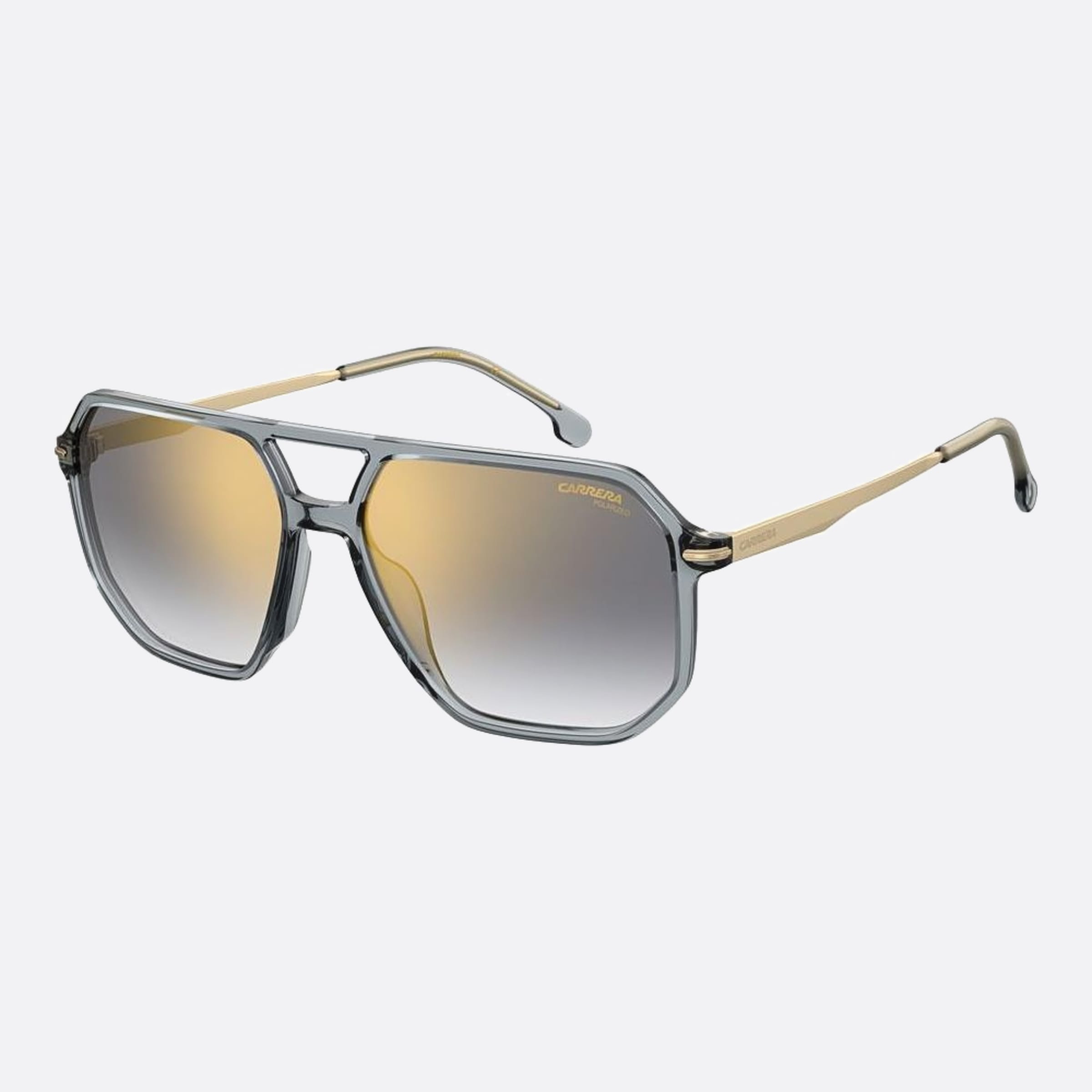 Carrera 59mm Carrera Kb7 Grey Geometric Men Sunglasses - Side View