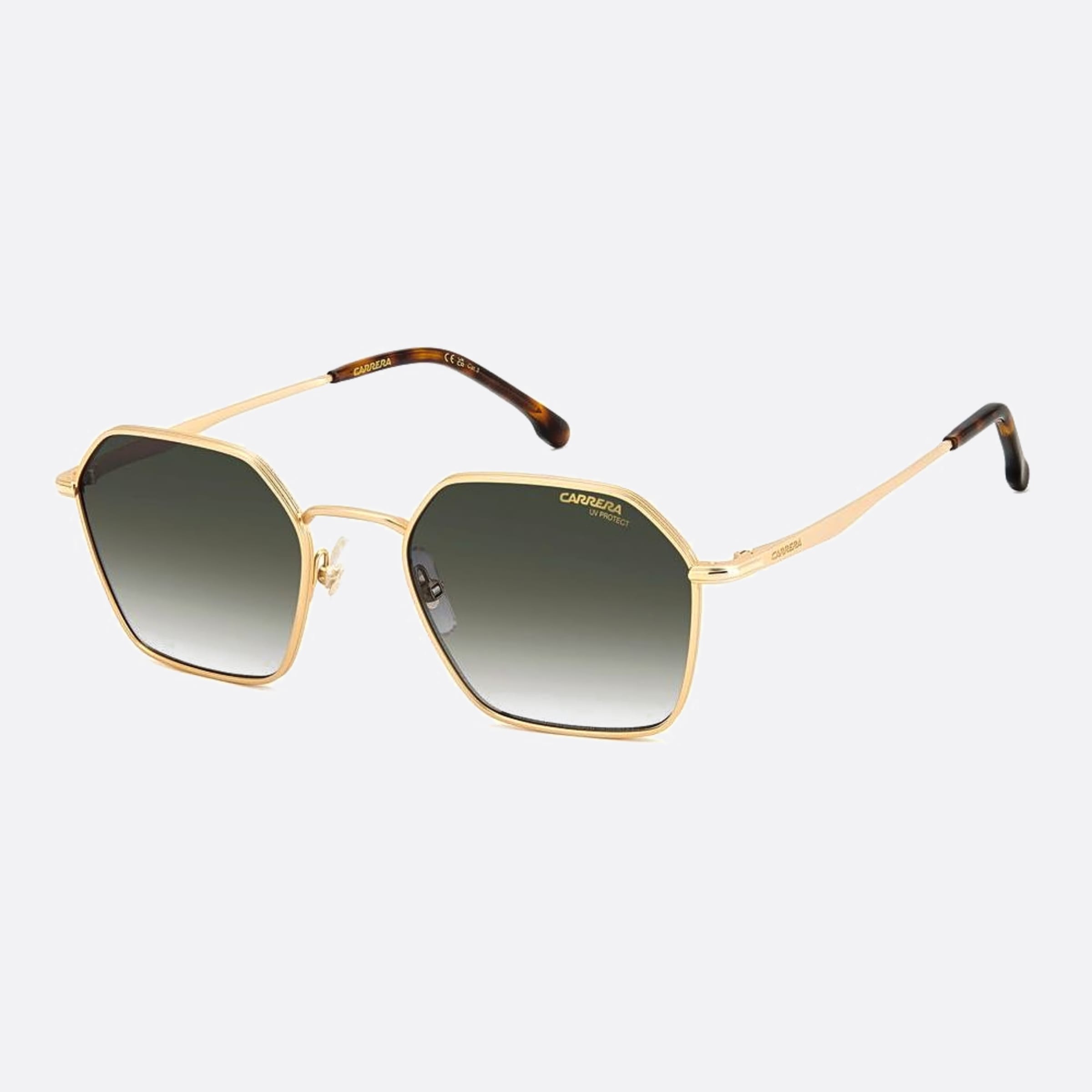 Carrera 53mm Carrera Aoz Gold Geometric Men Sunglasses - Side View