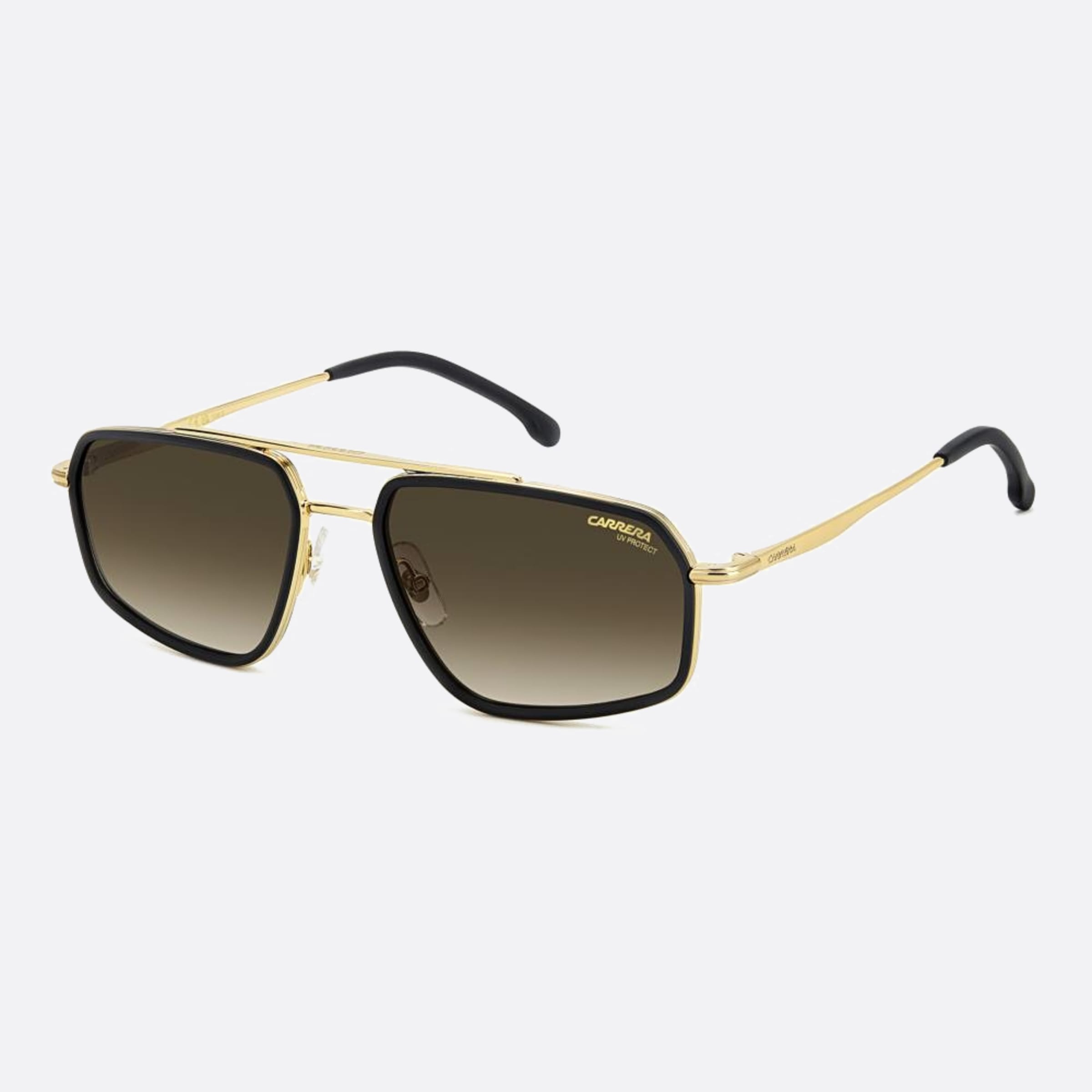 Carrera 58mm Carrera Black Geometric Men Sunglasses - Side View
