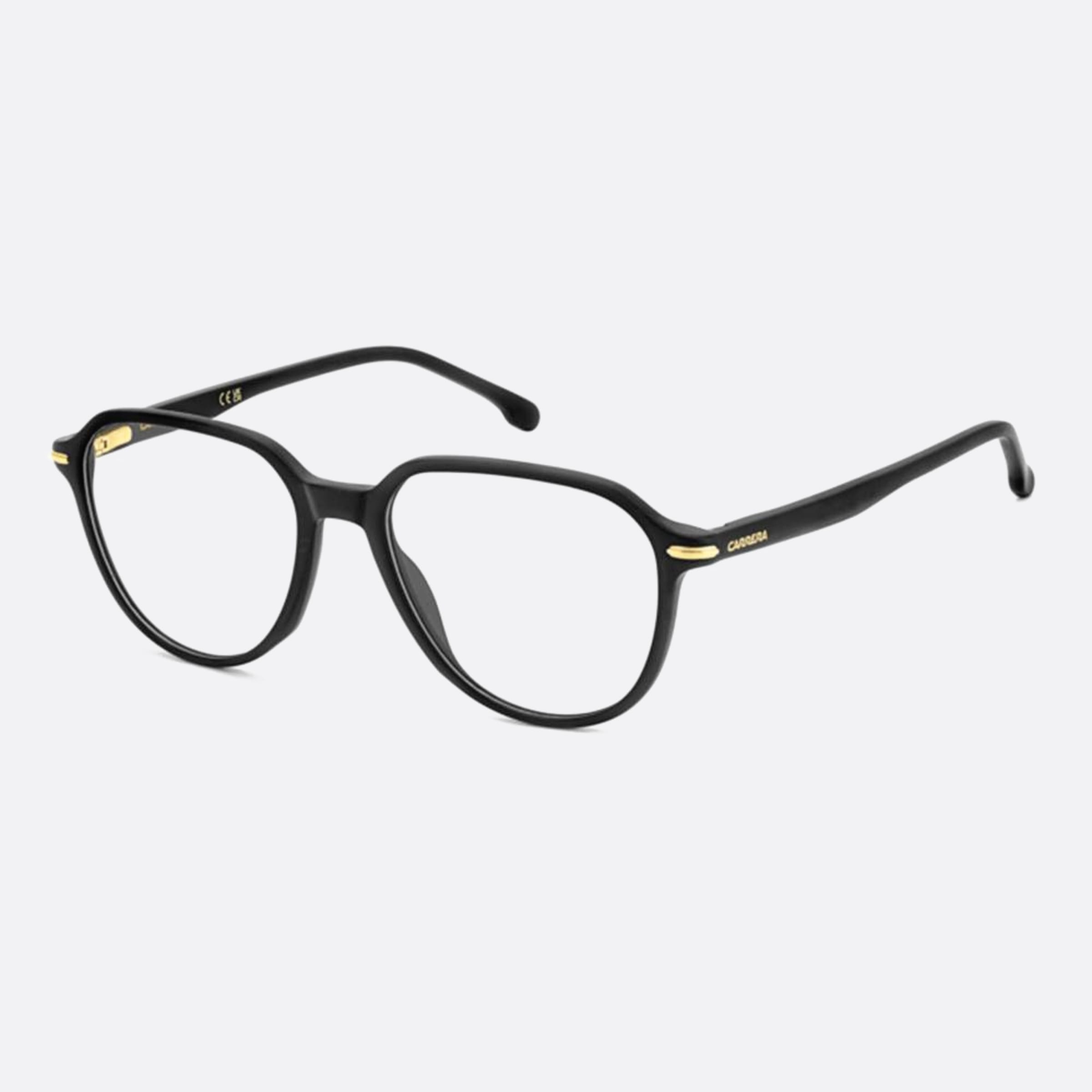 Carrera 52mm Carrera I46 Black Geometric Men Eyeglasses - Side View