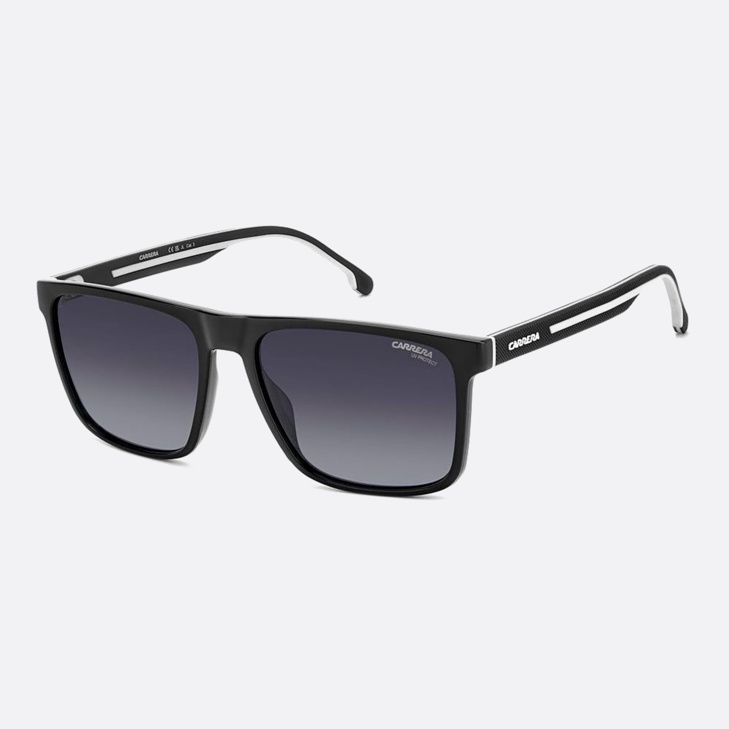 Carrera 57mm Carrera 80s Black Squared Men Sunglasses - Side View
