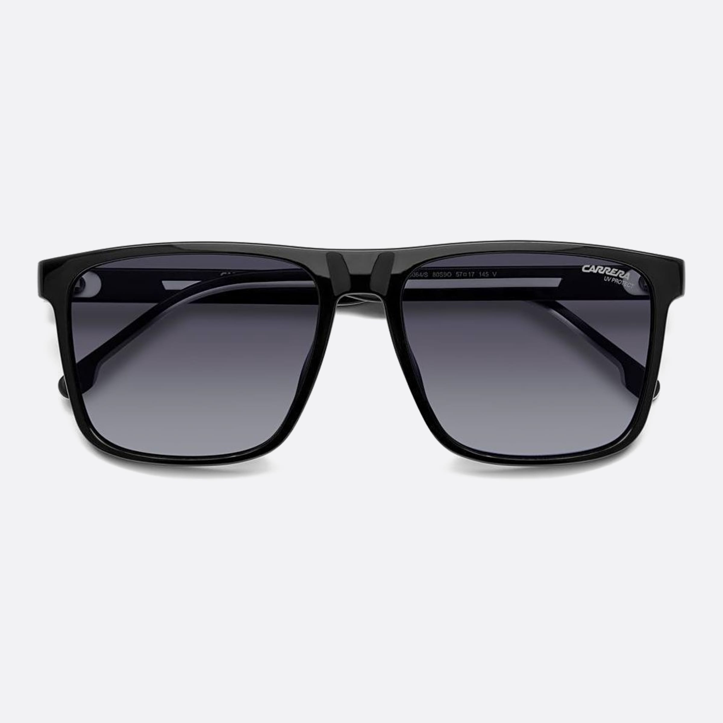 Carrera 57mm Carrera 80s Black Squared Men Sunglasses - Detail View