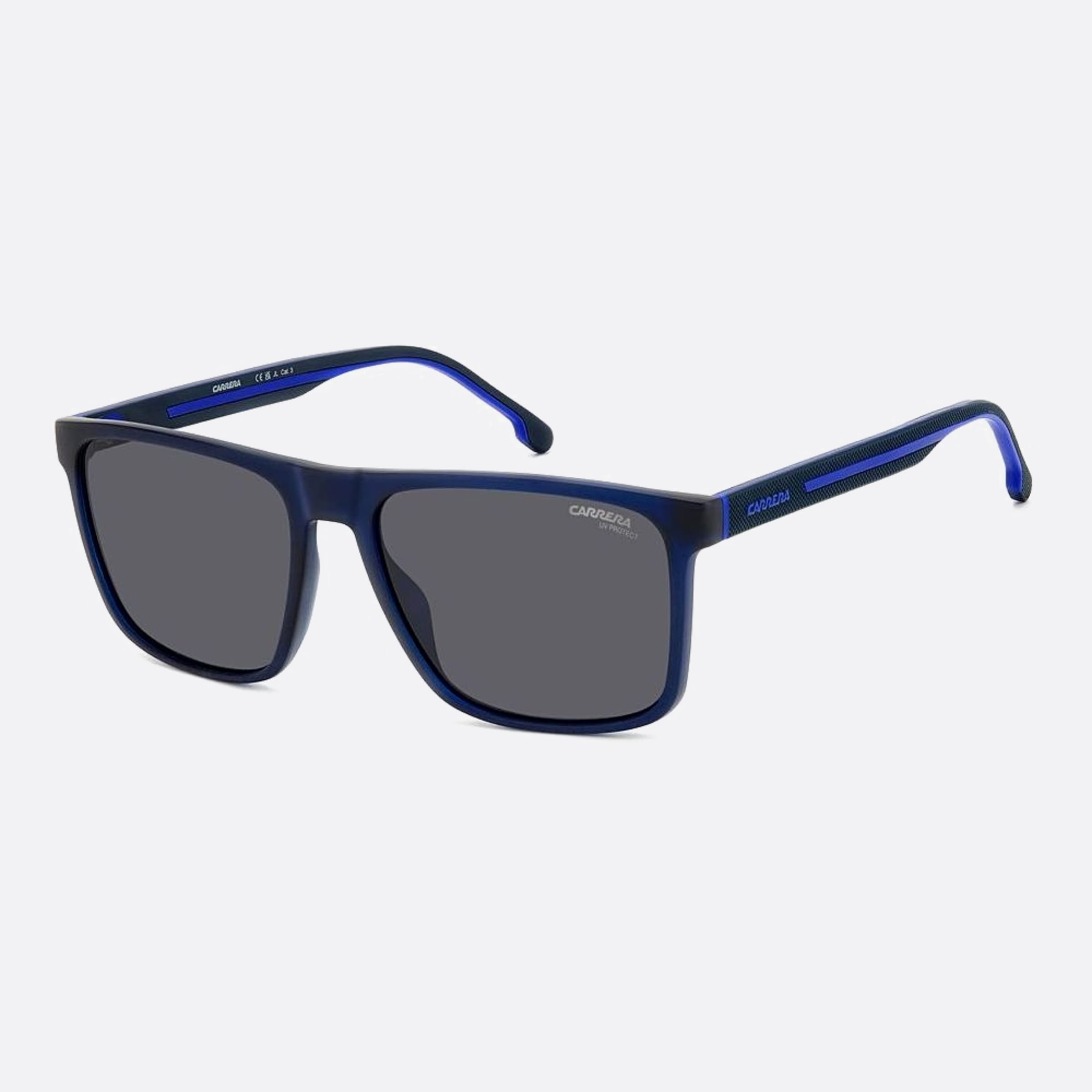 Carrera 57mm Carrera Fll White Squared Men Sunglasses - Side View