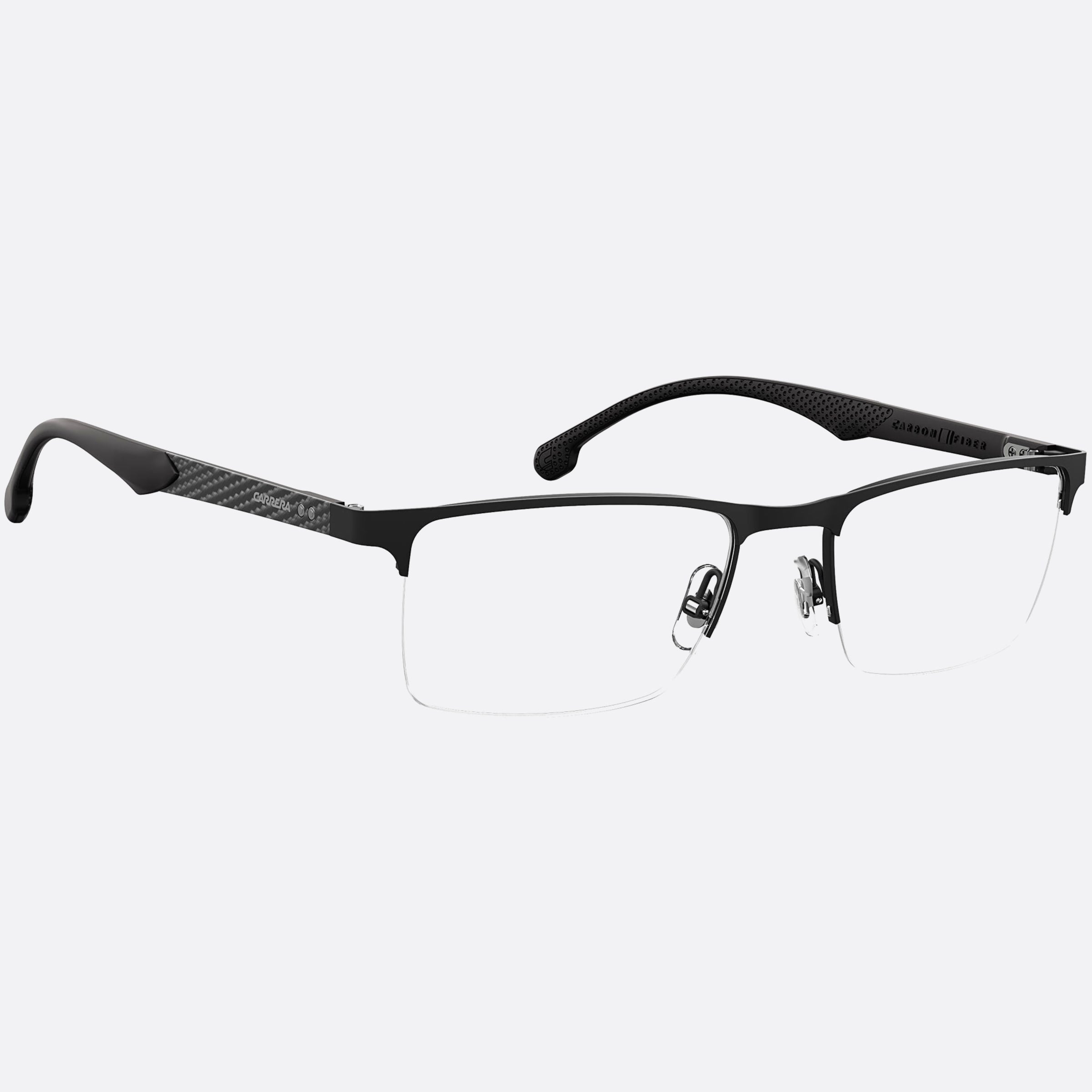 Carrera 54mm Carrera Black Geometric Men Eyeglasses - Detail View