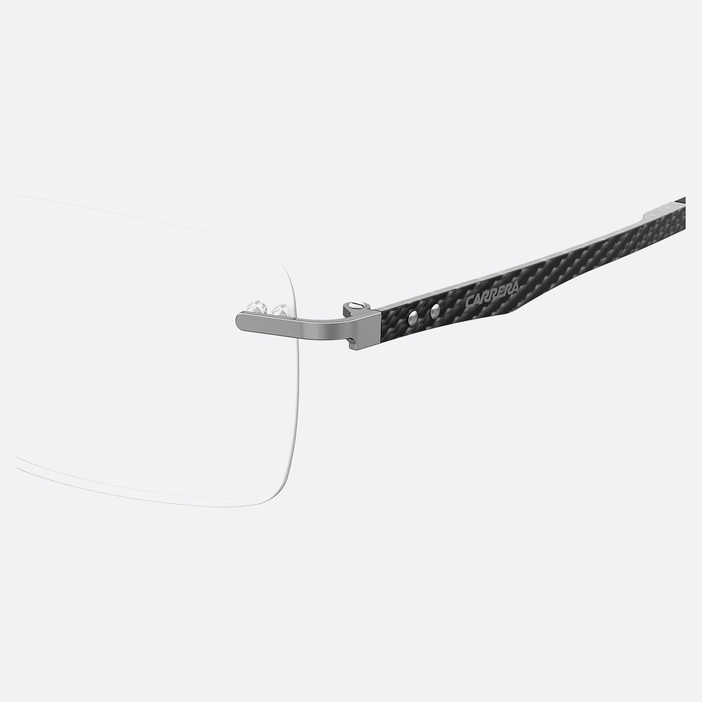 Carrera 55mm Carrera Kj1 Ruthenium Geometric Men Eyeglasses - Lifestyle Shot