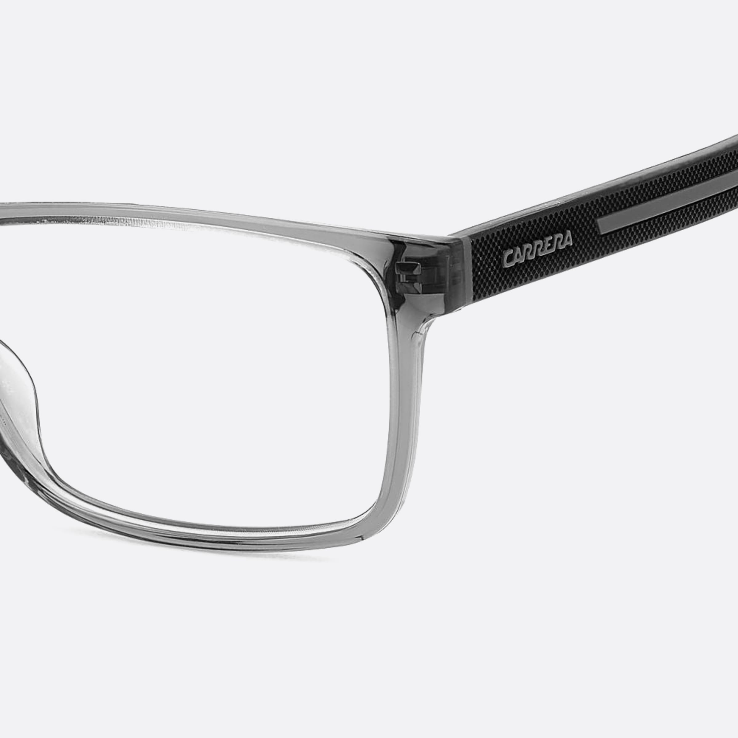 Carrera 56mm Carrera R6s Grey Geometric Men Eyeglasses - Additional Angle