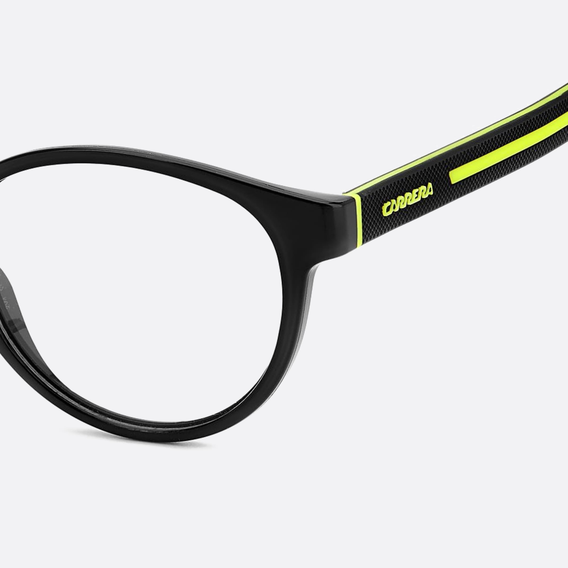 Carrera 50mm Carrera 7zj Black Round Men Eyeglasses - Additional Angle