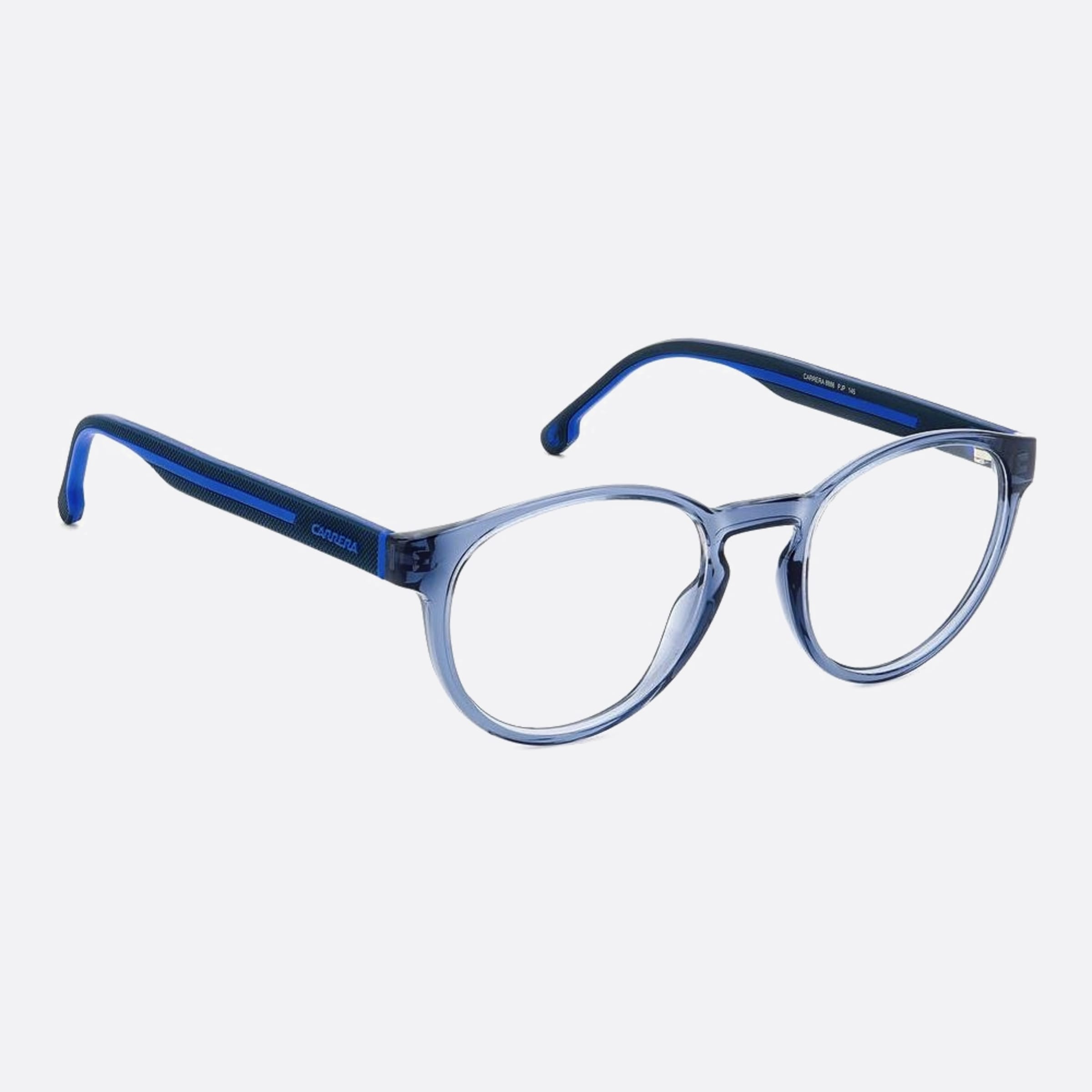 Carrera 50mm Carrera Pjp Blue Round Men Eyeglasses - Detail View