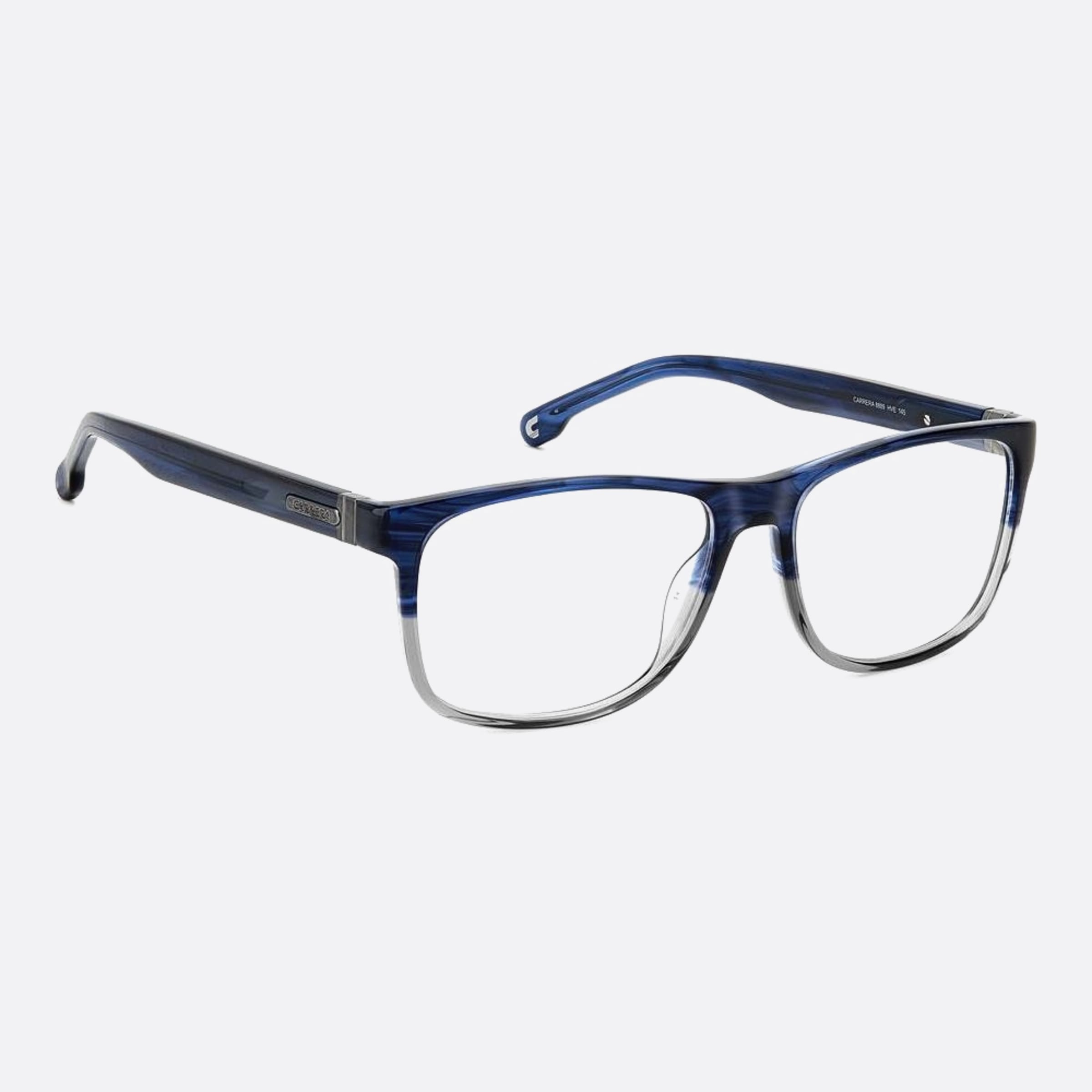 Carrera 56mm Carrera Hve Blue Geometric Men Eyeglasses - Detail View