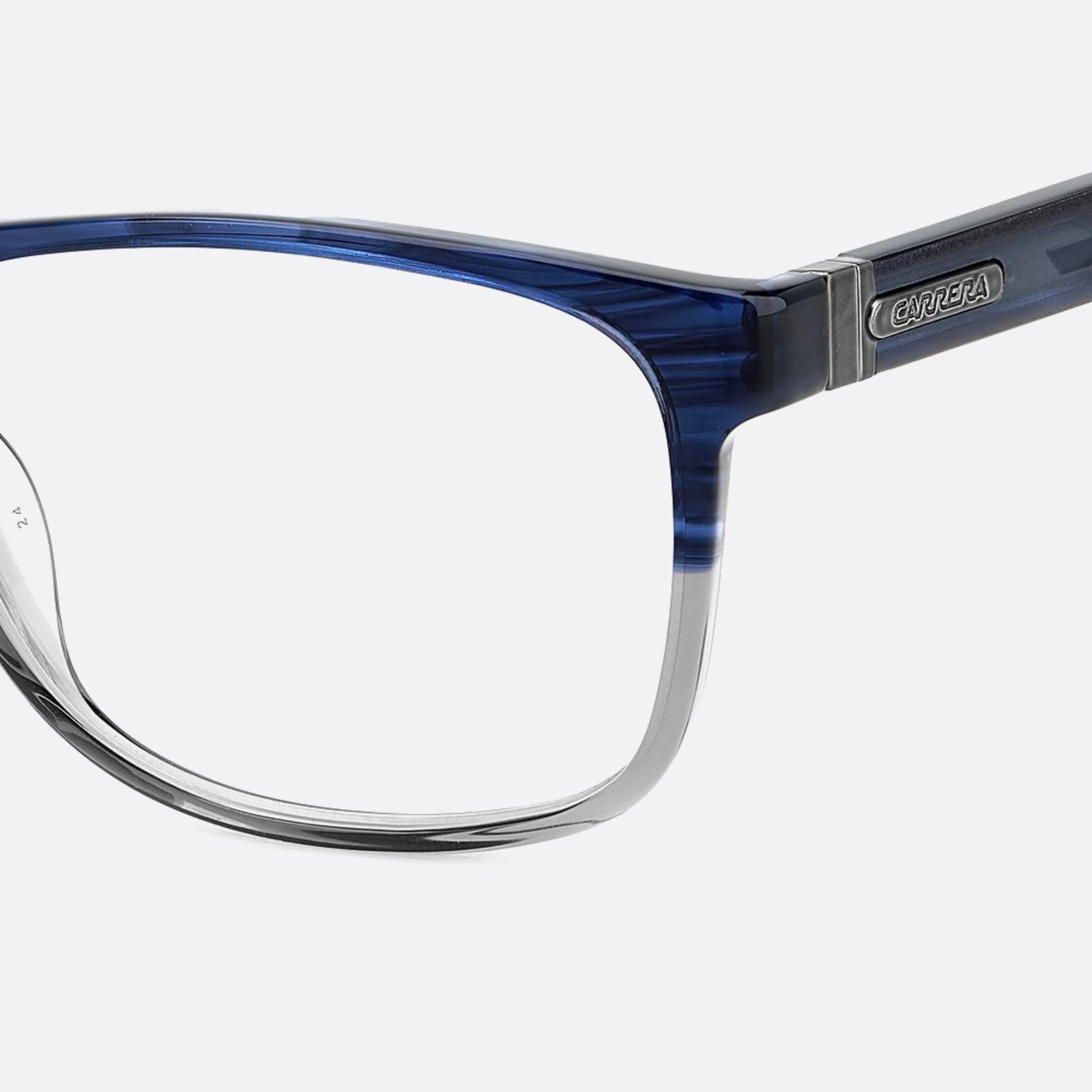 Carrera 56mm Carrera Hve Blue Geometric Men Eyeglasses - Additional Angle