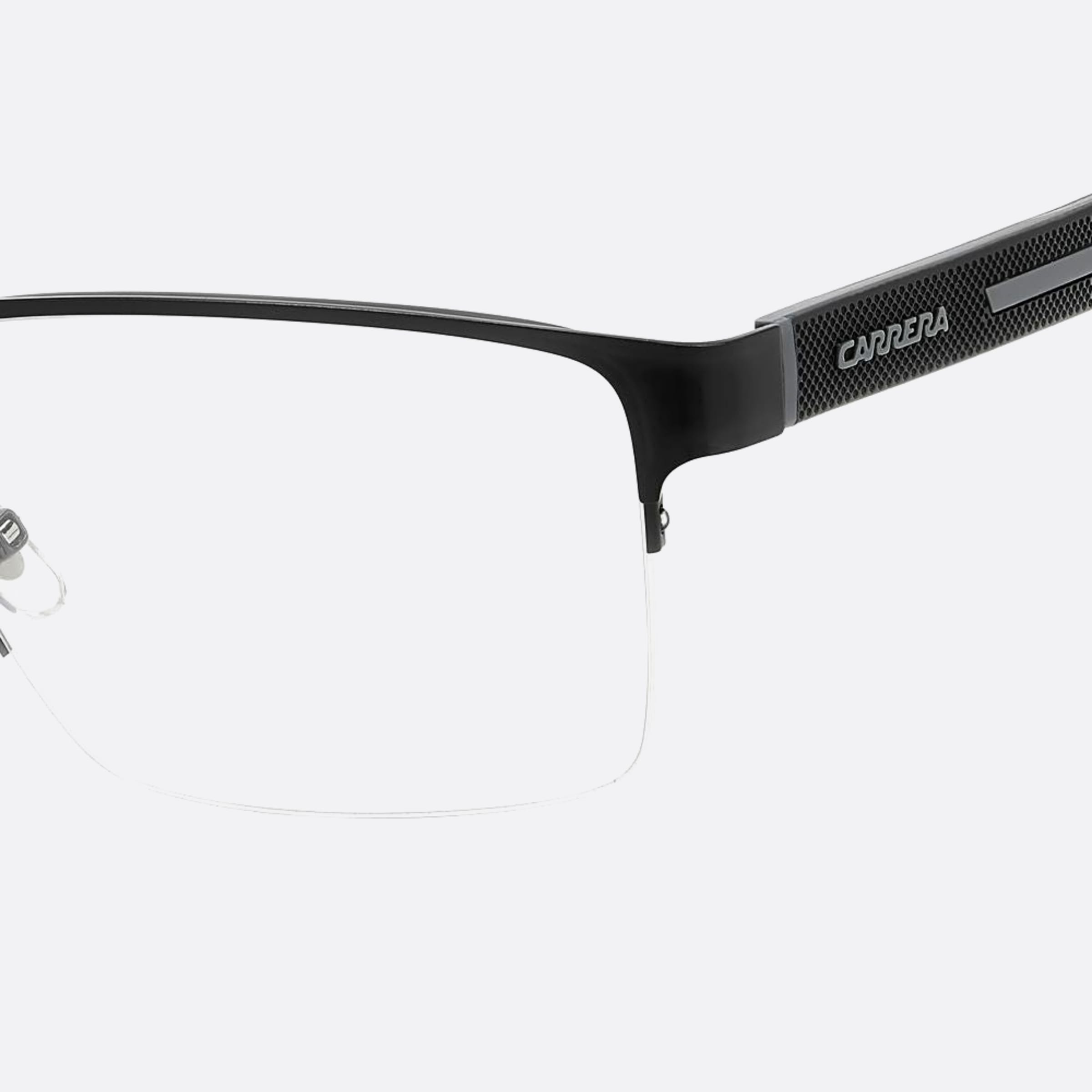 Carrera 58mm Carrera 08a Black Geometric Men Eyeglasses - Additional Angle