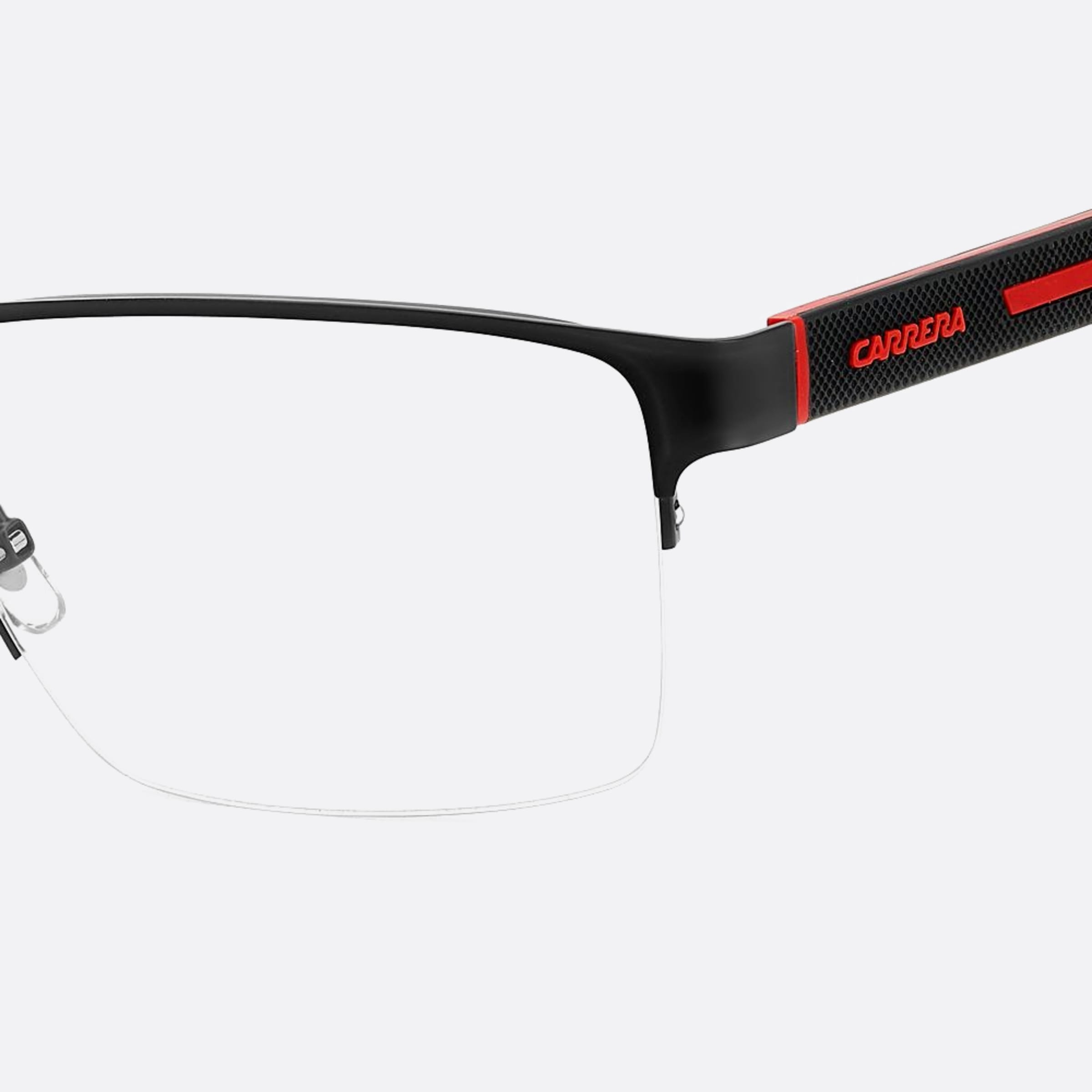 Carrera 54mm Carrera Blx Black Geometric Men Eyeglasses - Detail View