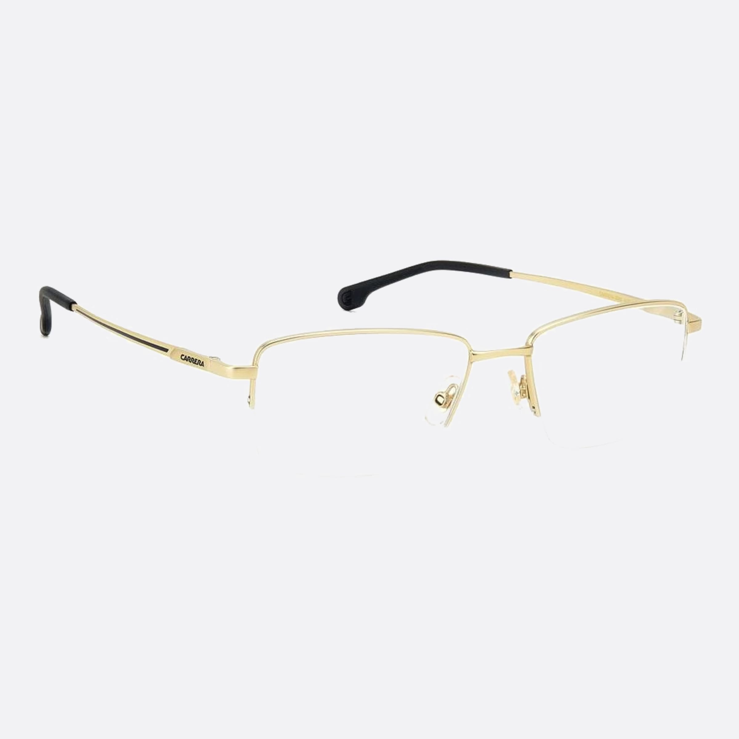 Carrera 55mm Carrera Aoz Gold Geometric Men Eyeglasses - Detail View