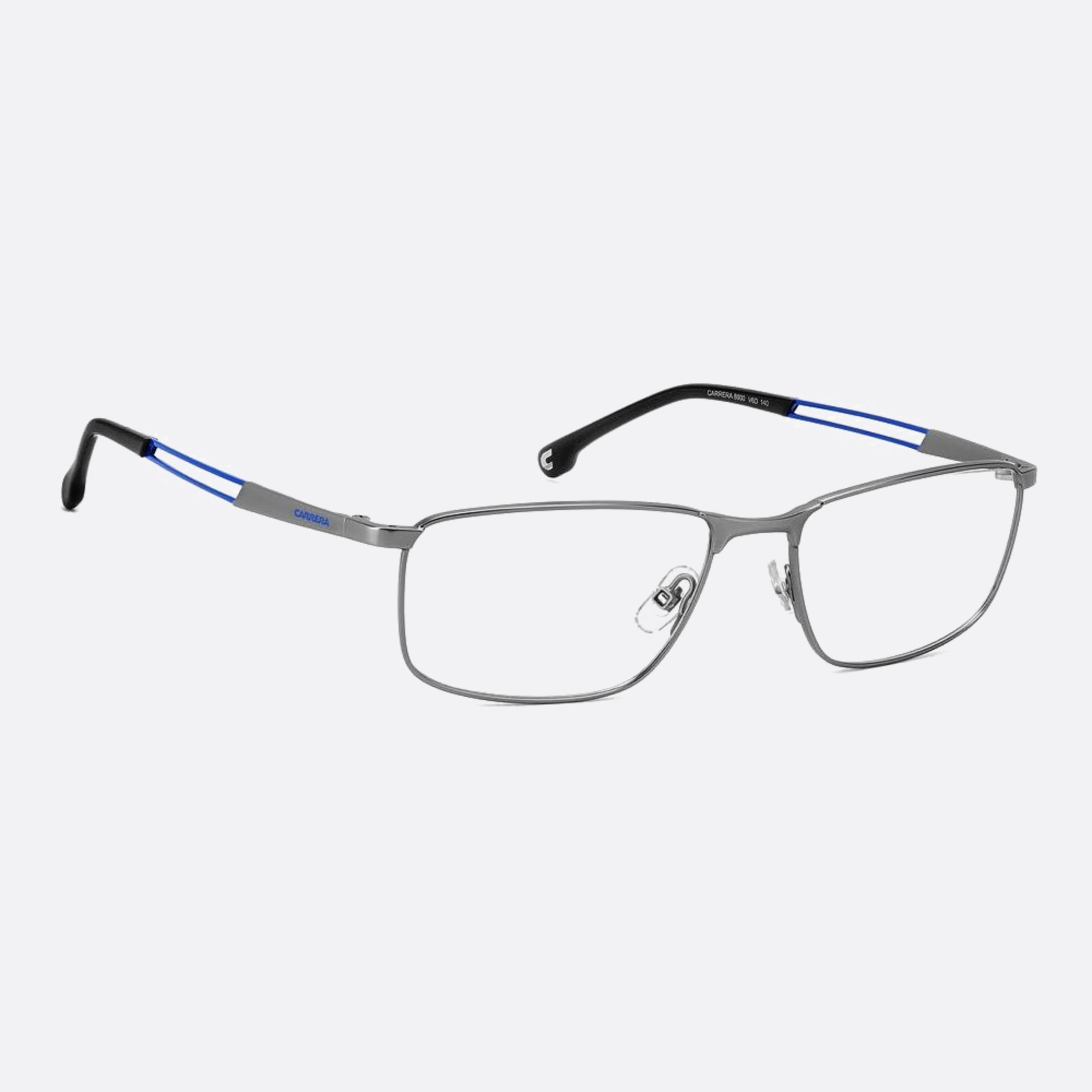 Carrera 55mm Carrera V6d Blue Geometric Men Eyeglasses - Detail View